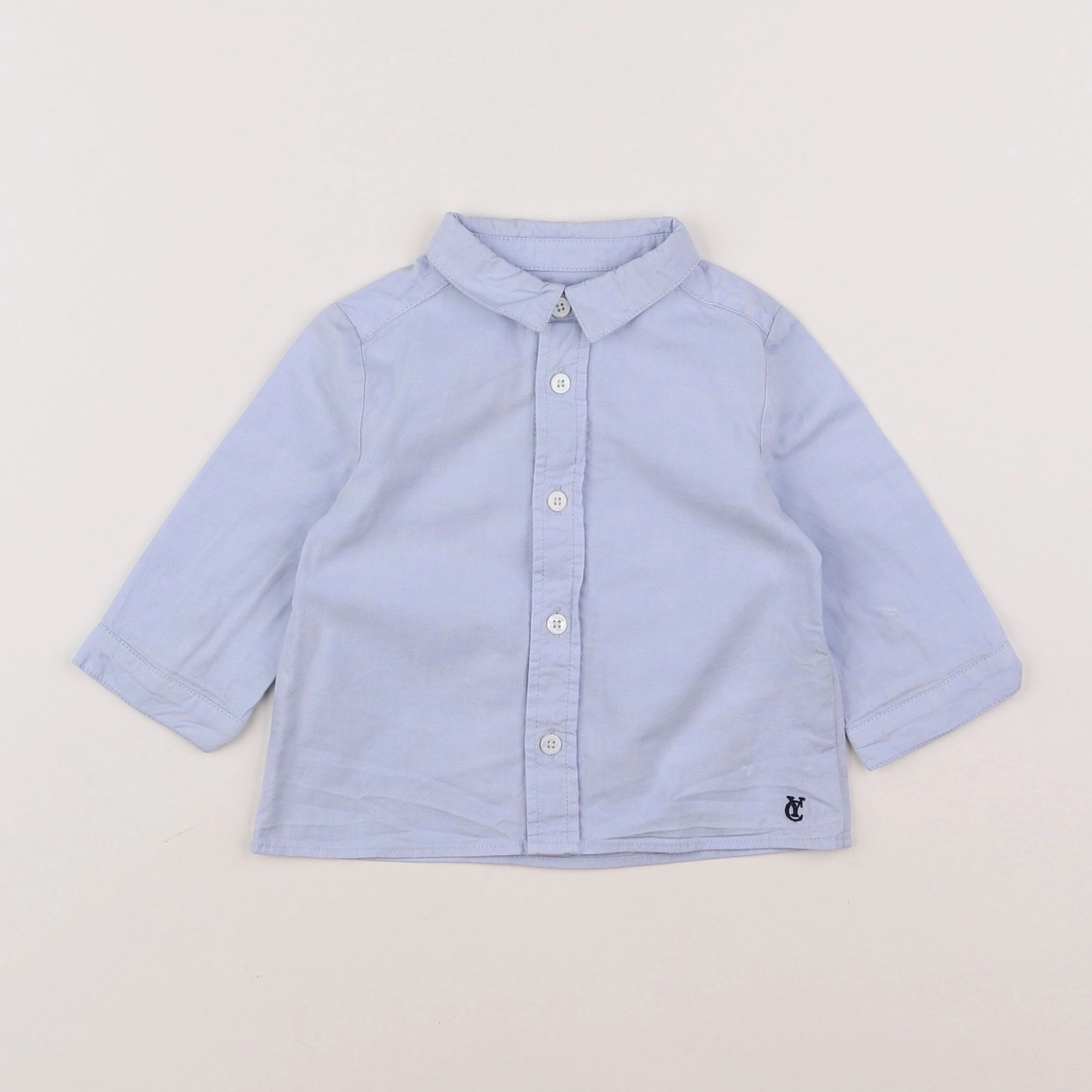 Cyrillus - chemise bleu - 9 mois