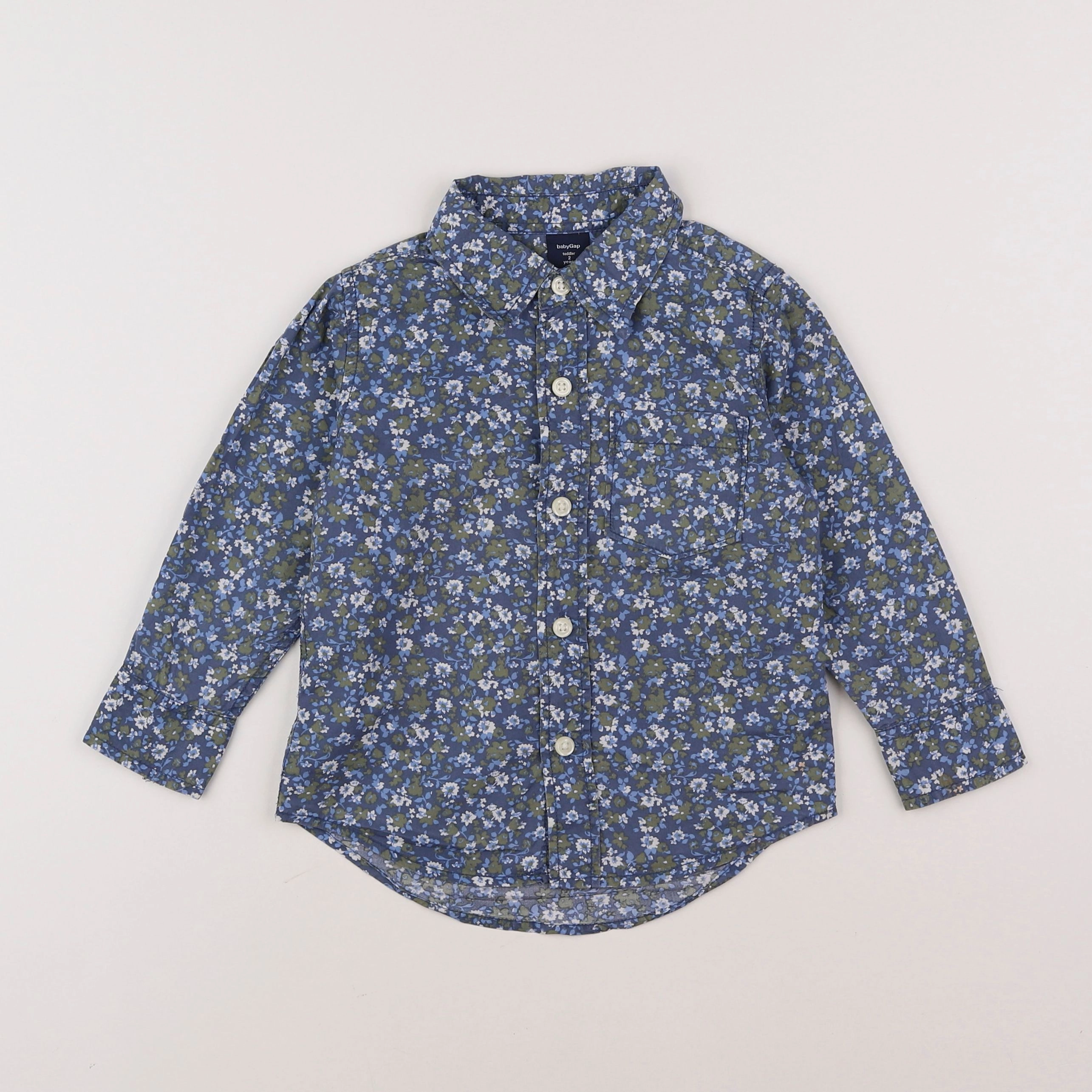 GAP - chemise bleu - 2 ans