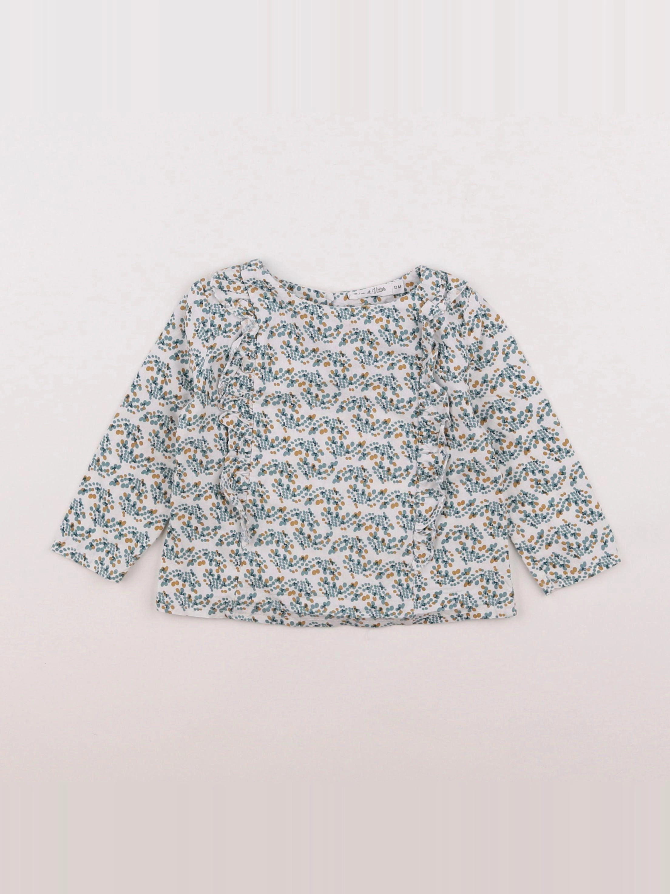 Eden & Victor - blouse blanc - 12 mois