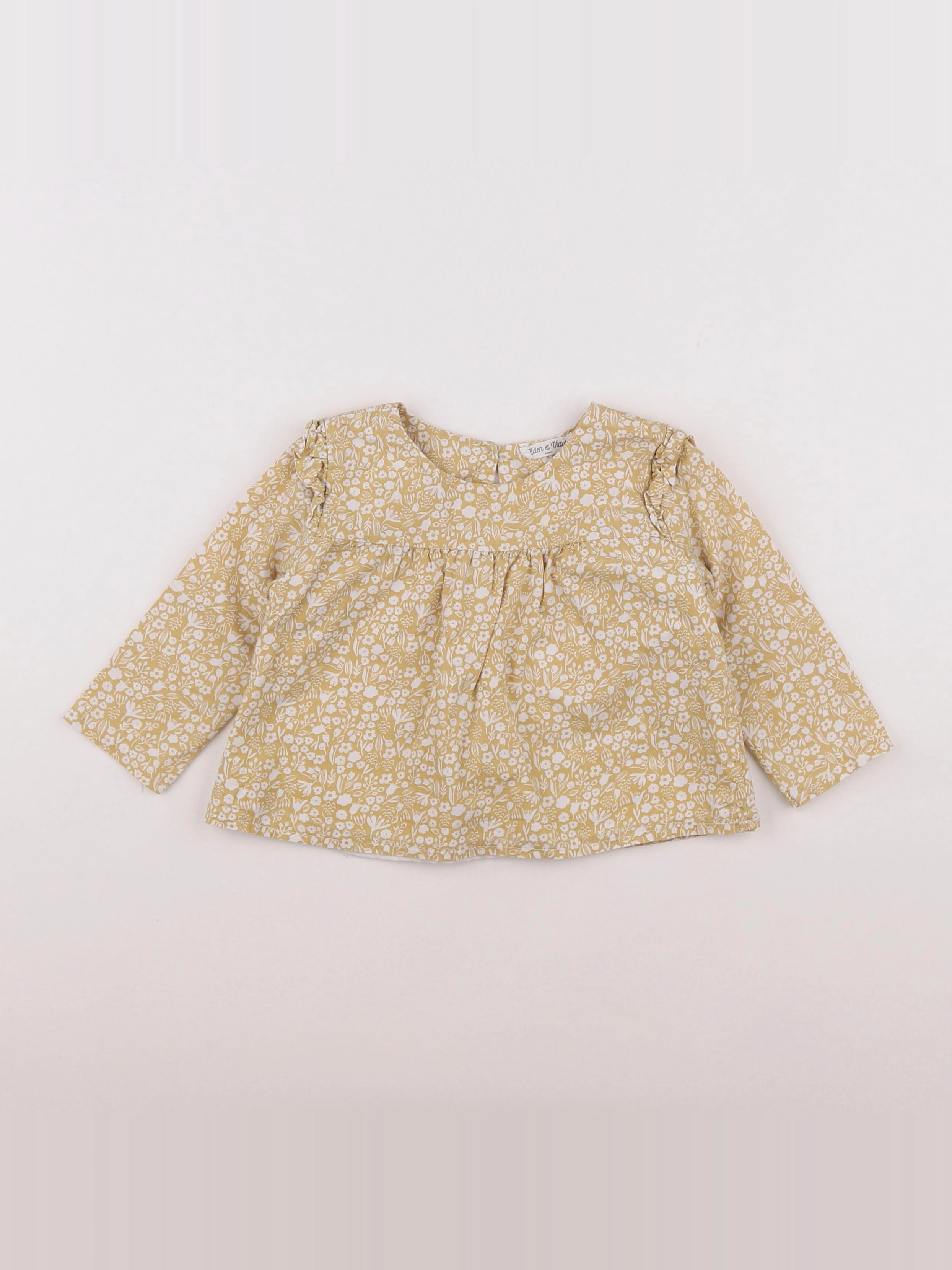 Eden & Victor - blouse jaune - 12 mois