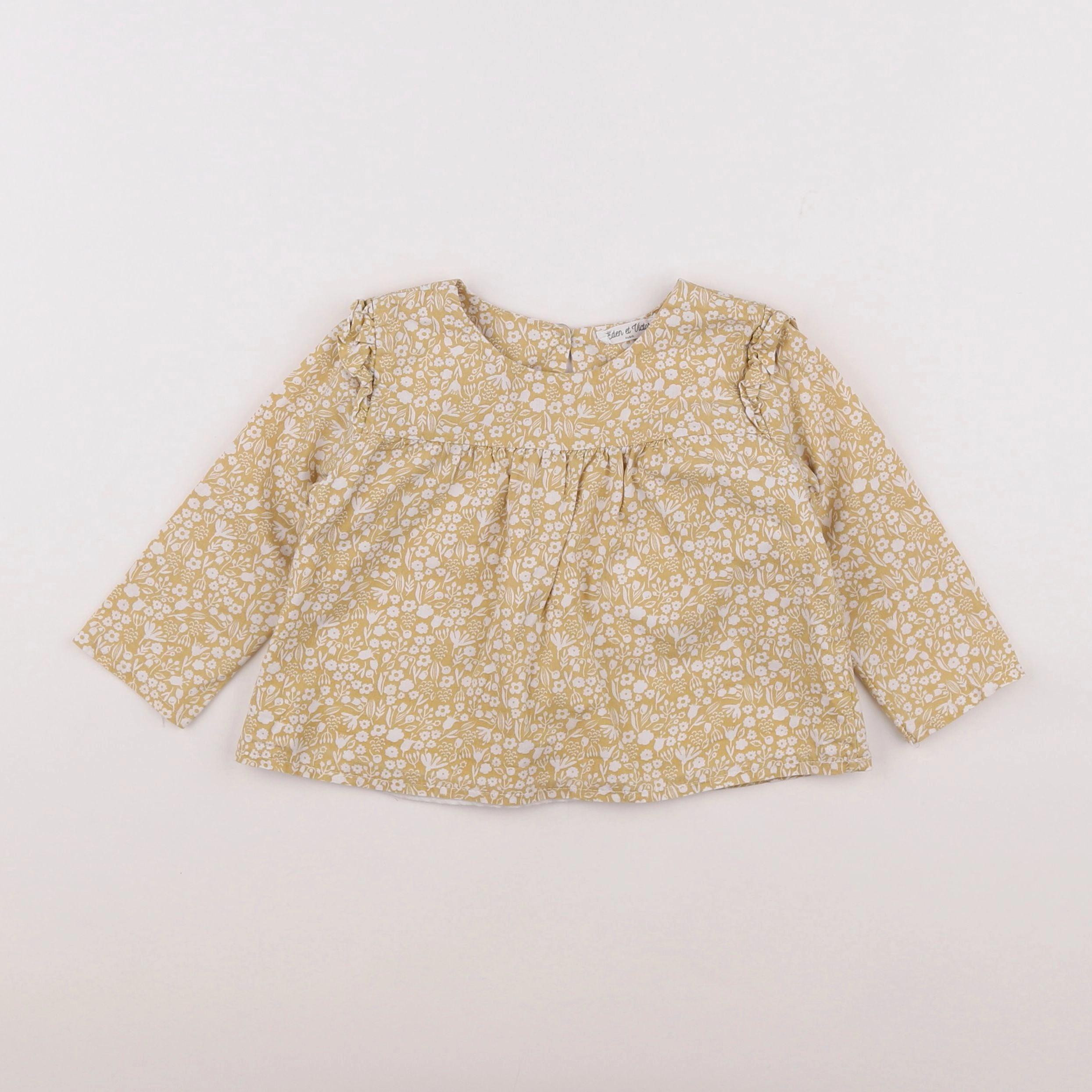 Eden & Victor - blouse jaune - 12 mois