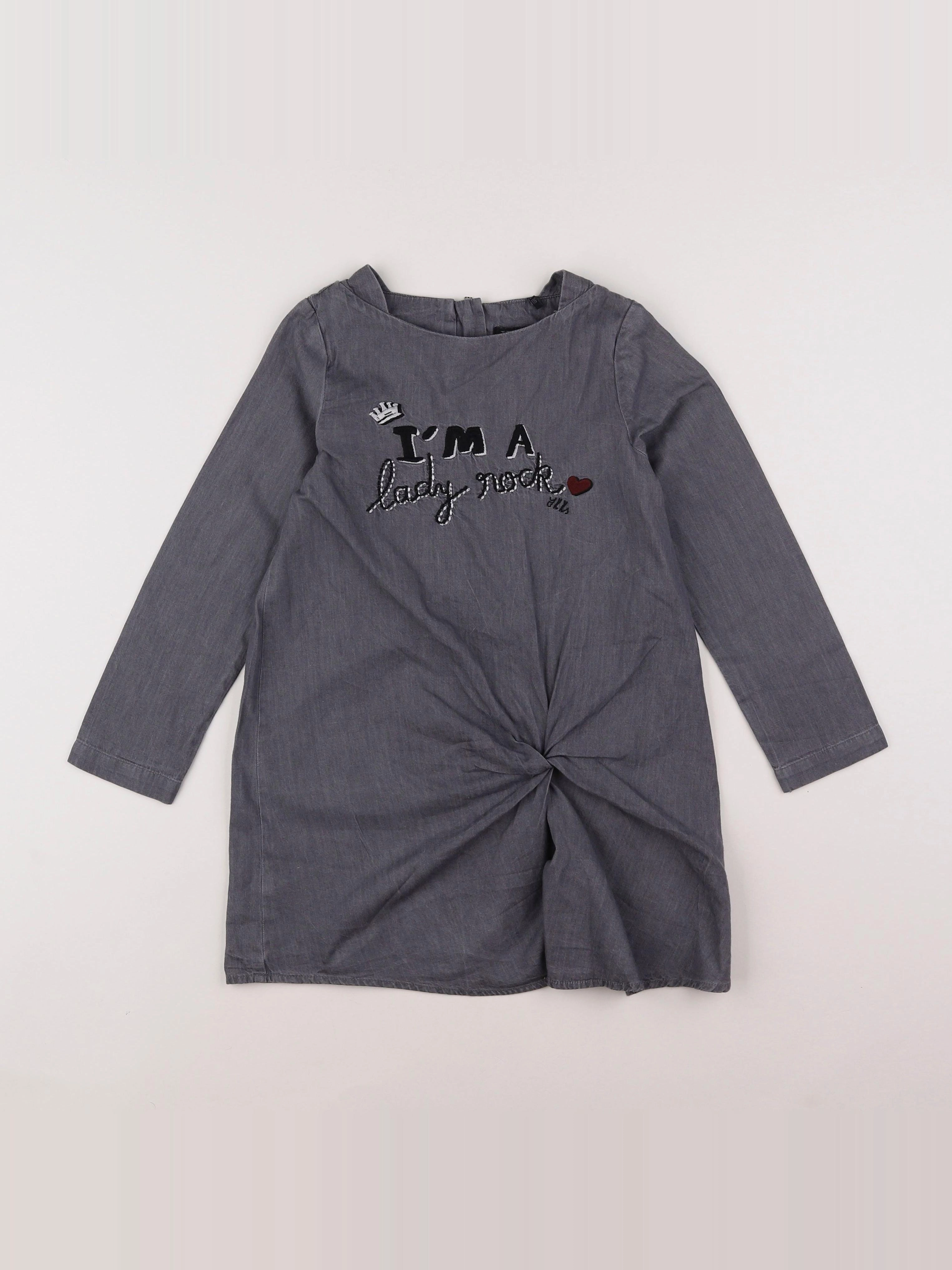 IKKS - robe gris - 6 ans