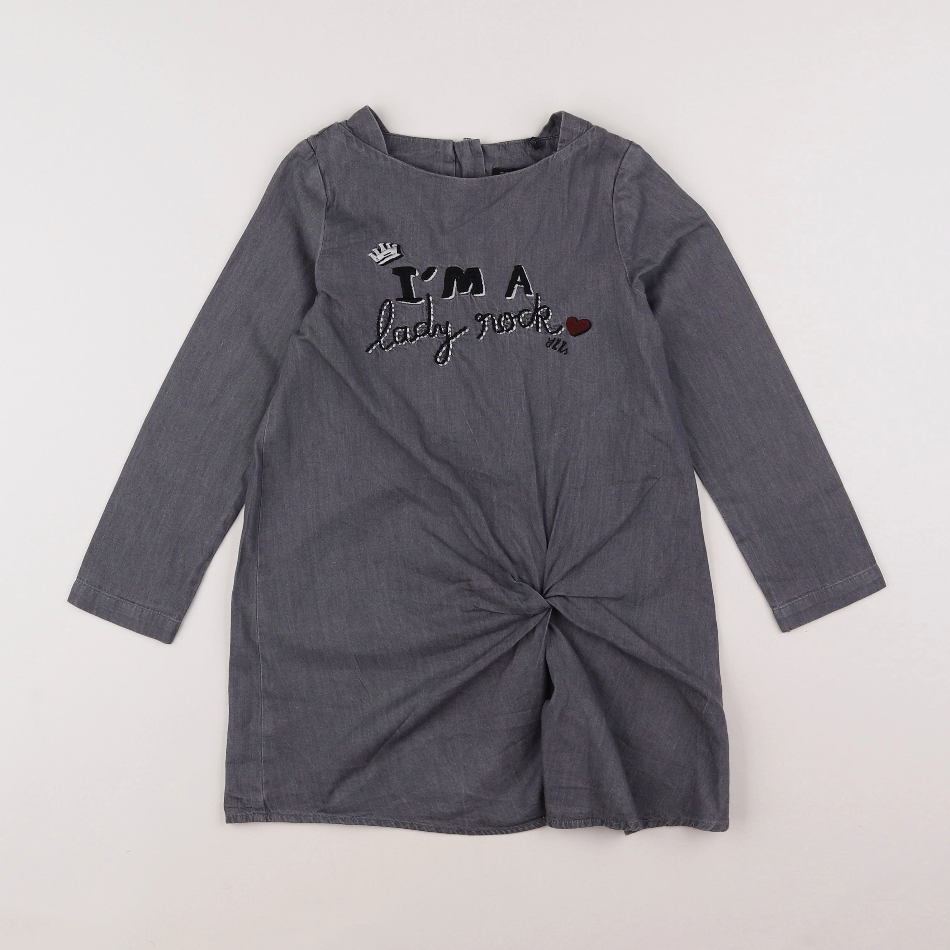 IKKS - robe gris - 6 ans