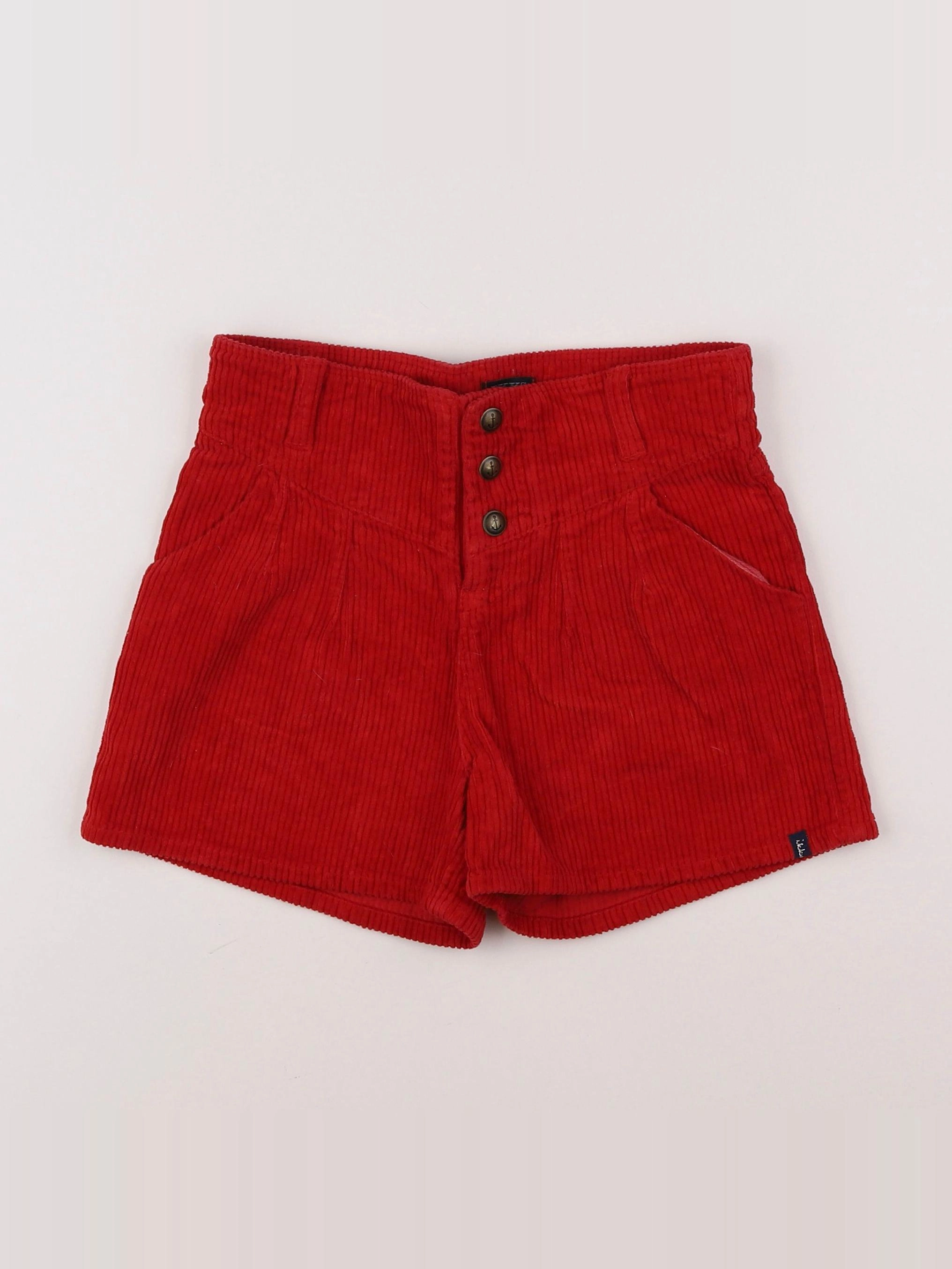 IKKS - short rouge - 8 ans