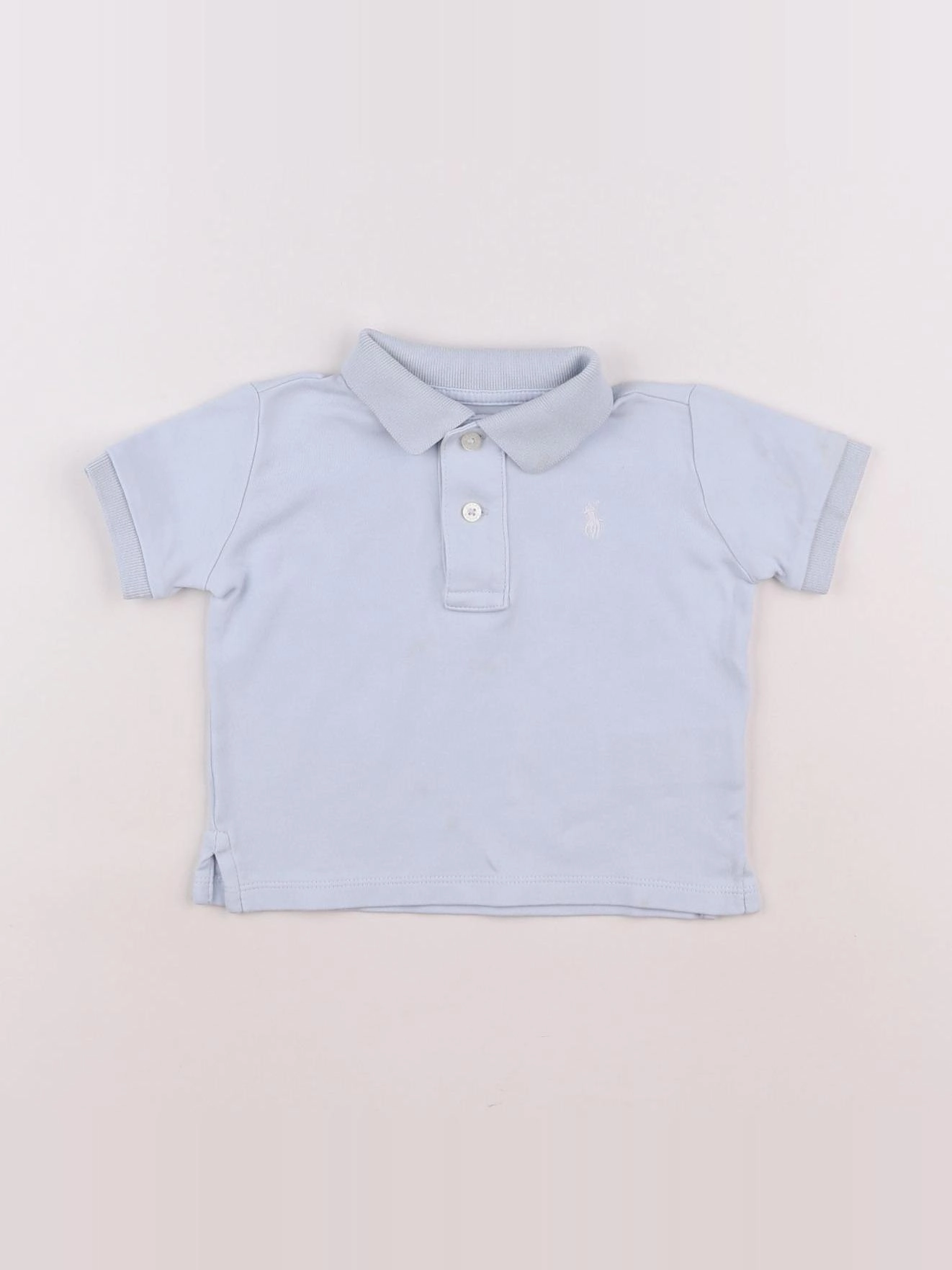 Ralph Lauren - polo bleu - 12 mois