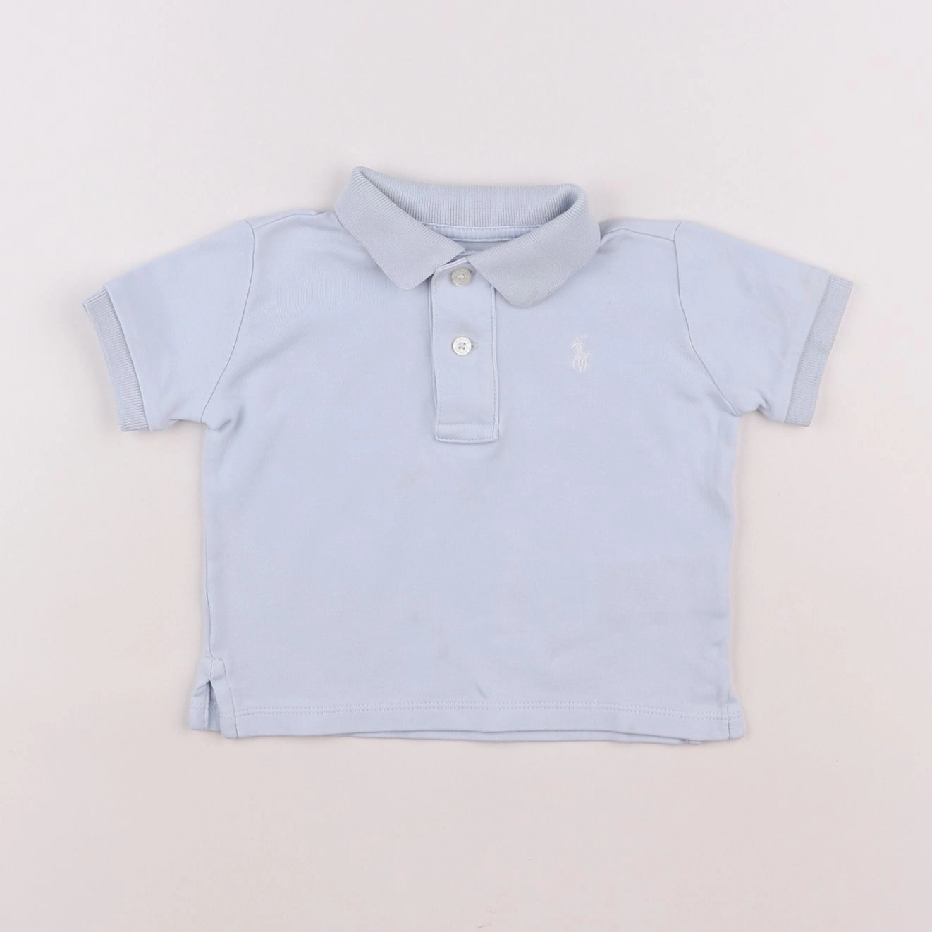 Ralph Lauren - polo bleu - 12 mois