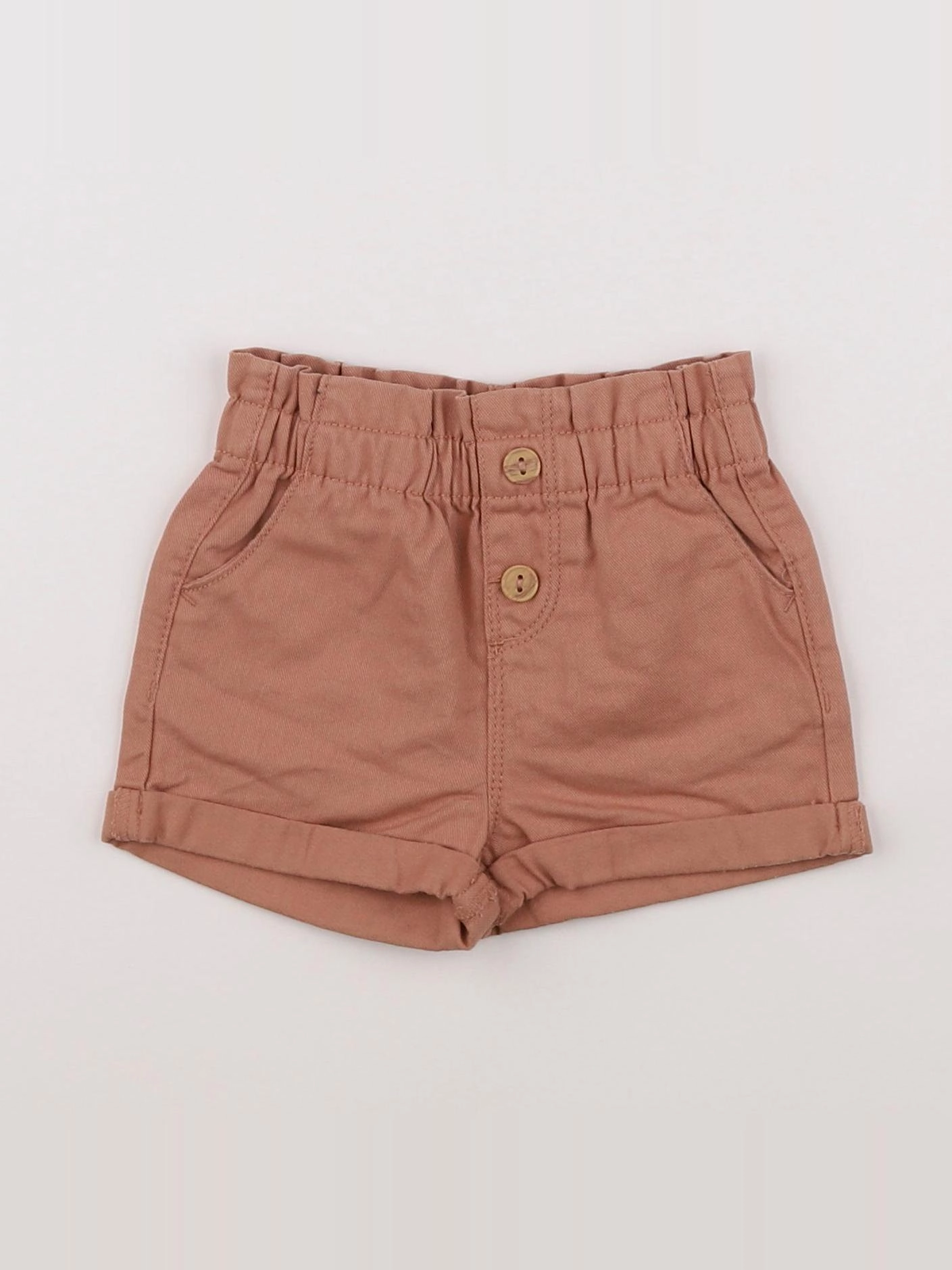 Vertbaudet - short marron - 9 mois