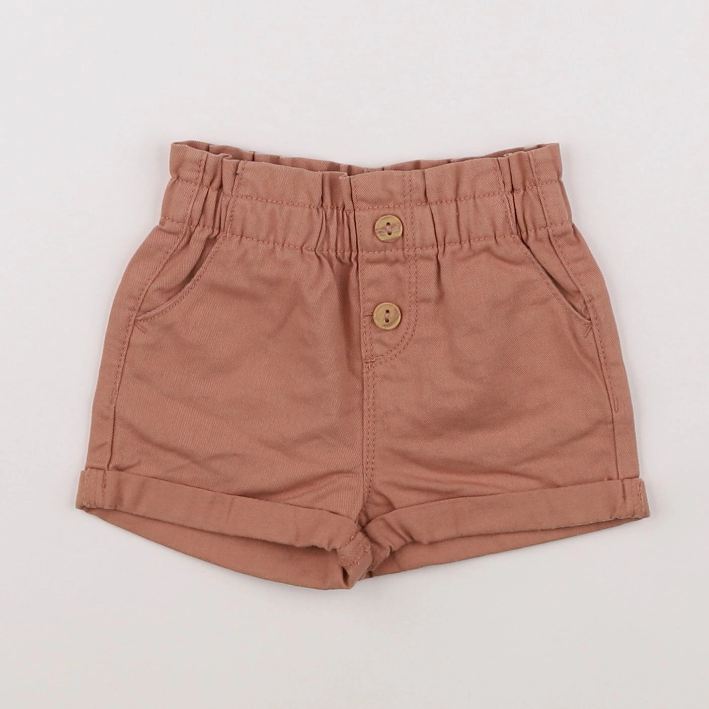 Vertbaudet - short marron - 9 mois