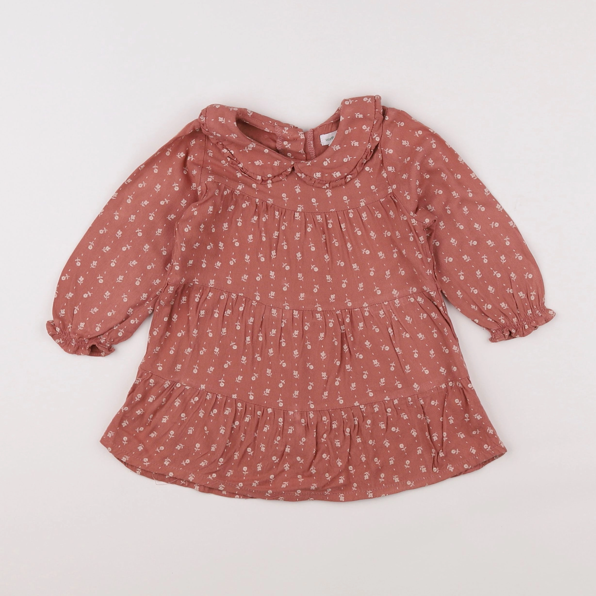 Vertbaudet - robe rose - 12 mois