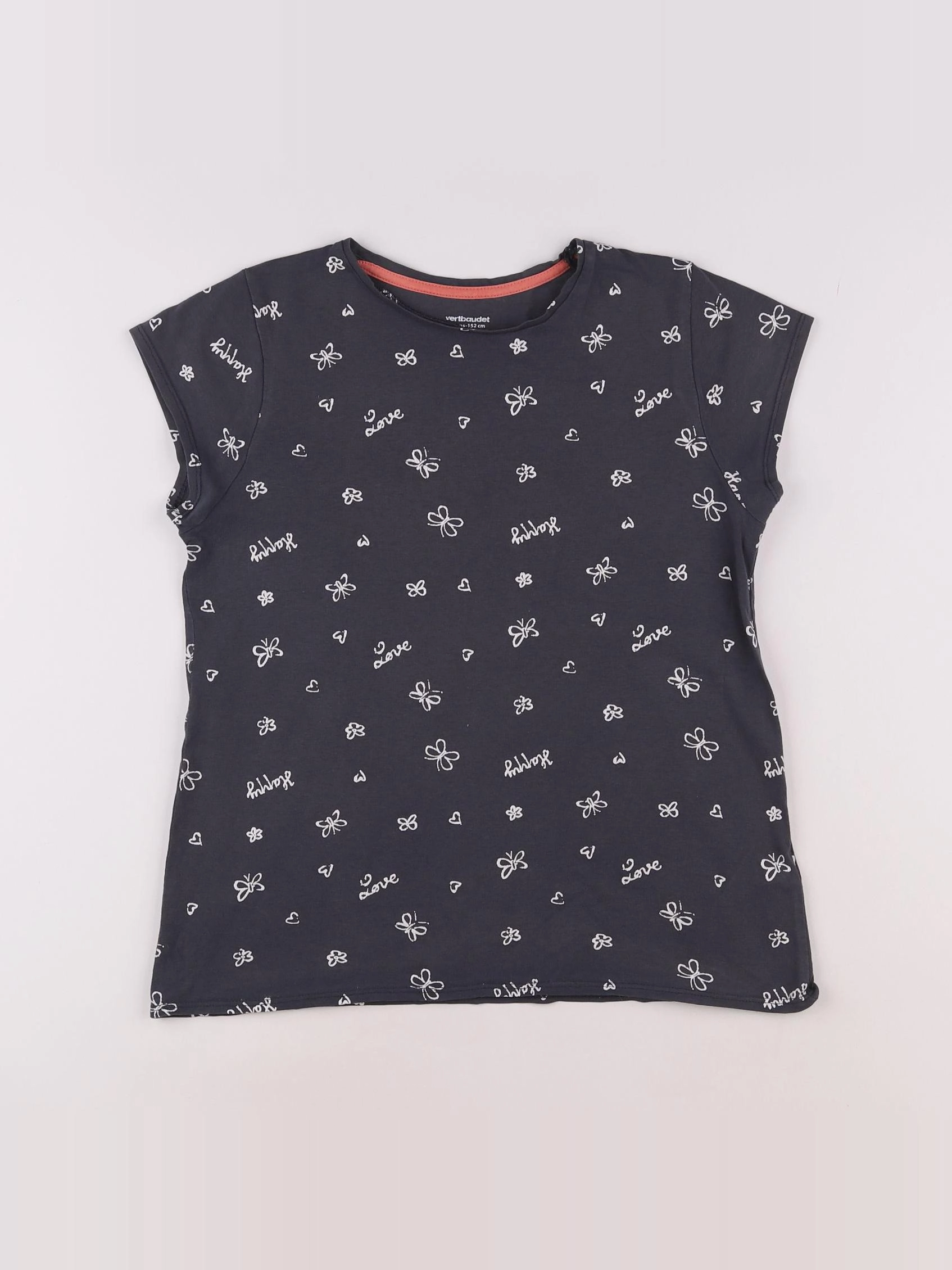 Vertbaudet - tee-shirt gris - 12 ans