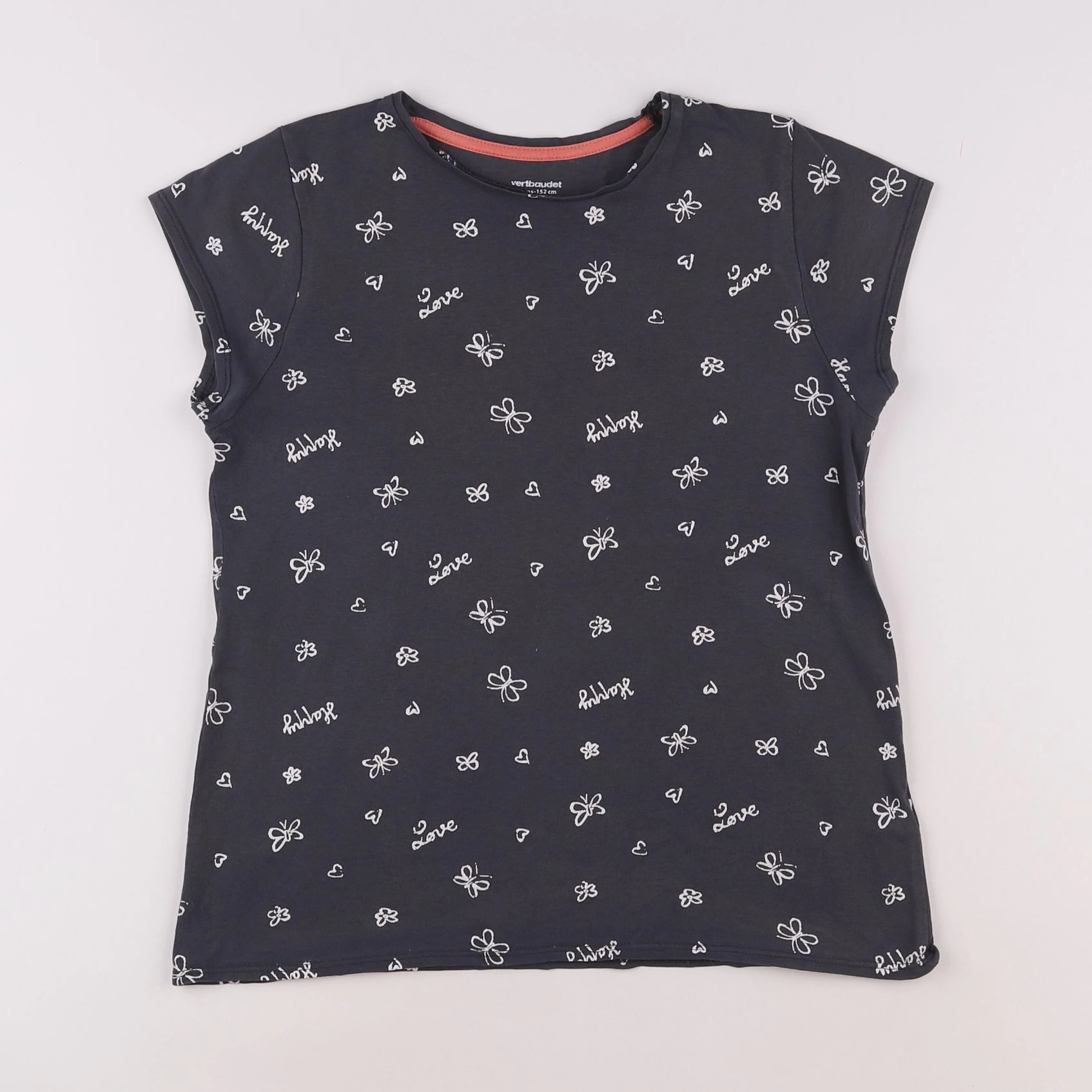 Vertbaudet - tee-shirt gris - 12 ans