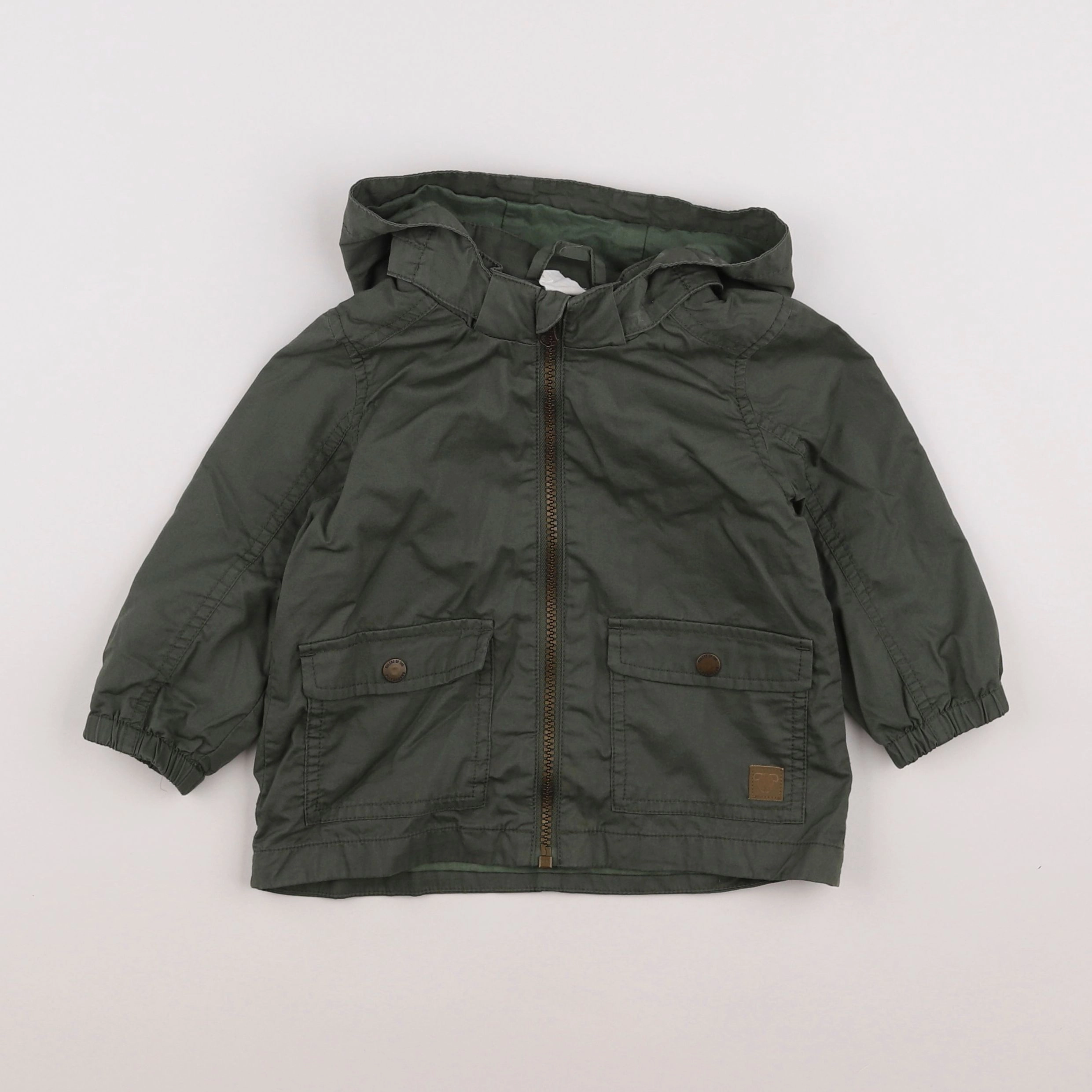 H&M - veste vert - 9/12 mois