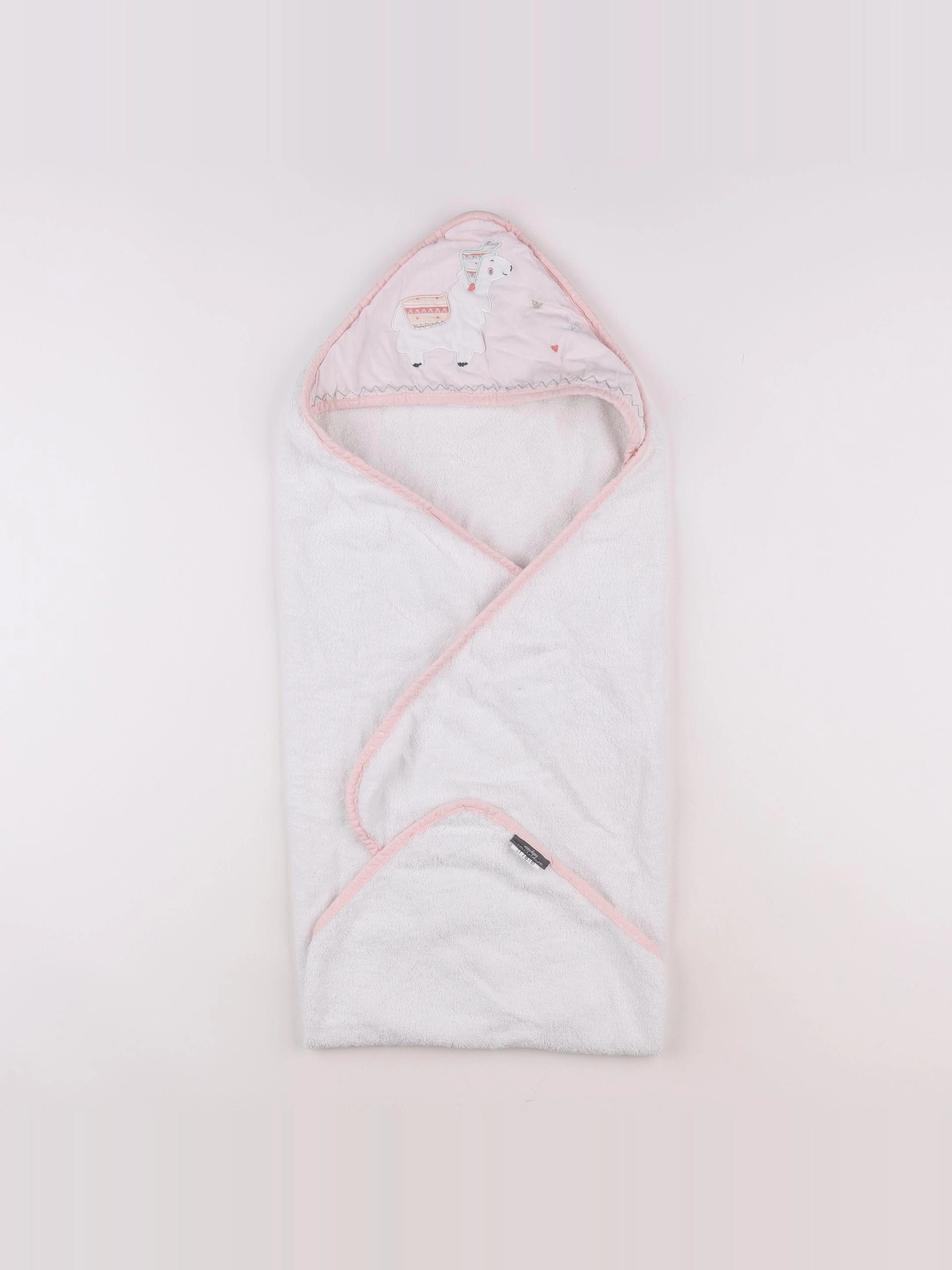 Sauthon - cape de bain blanc - 0/12 mois