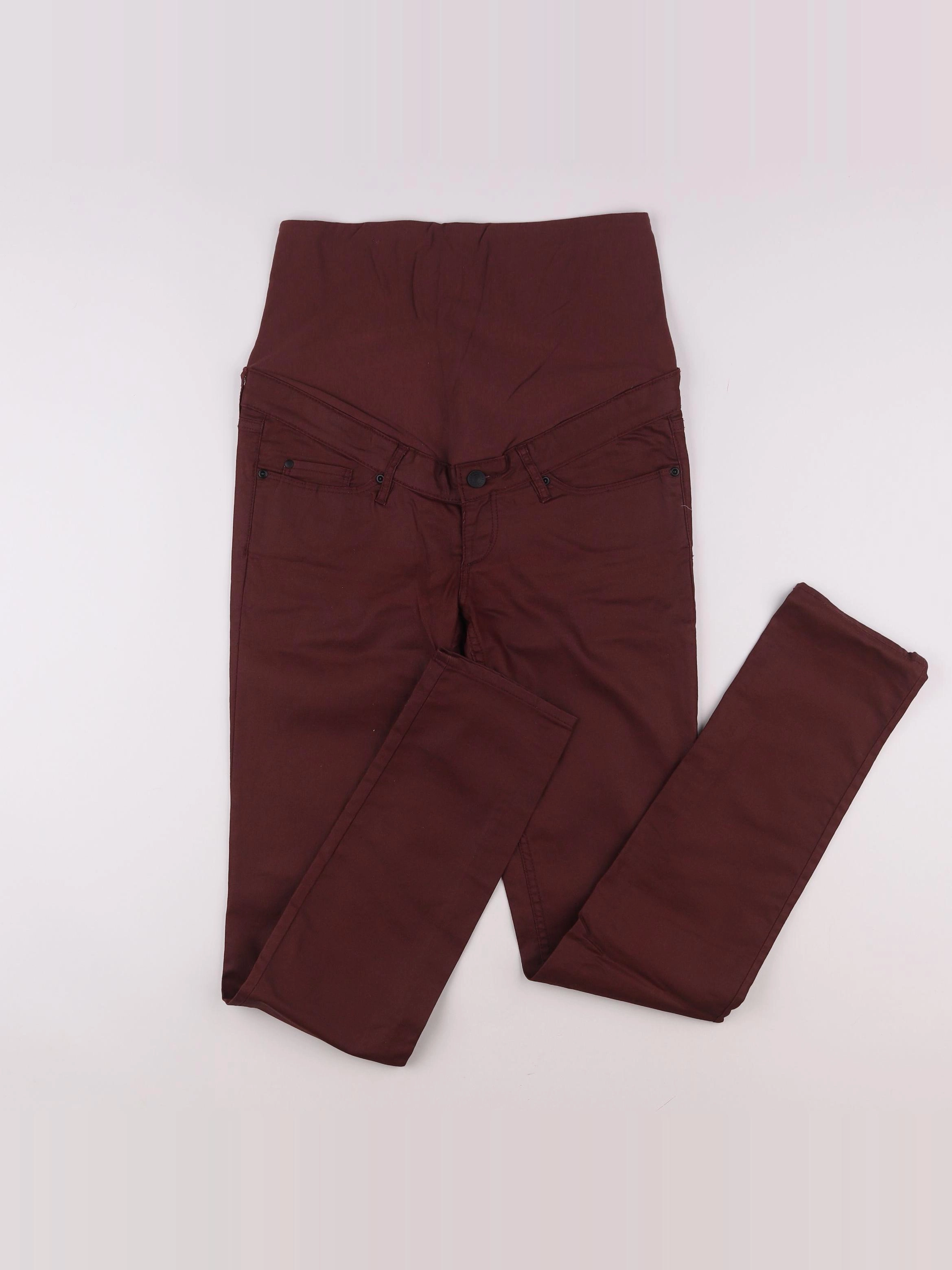 H&M - pantalon grossesse rouge - 40