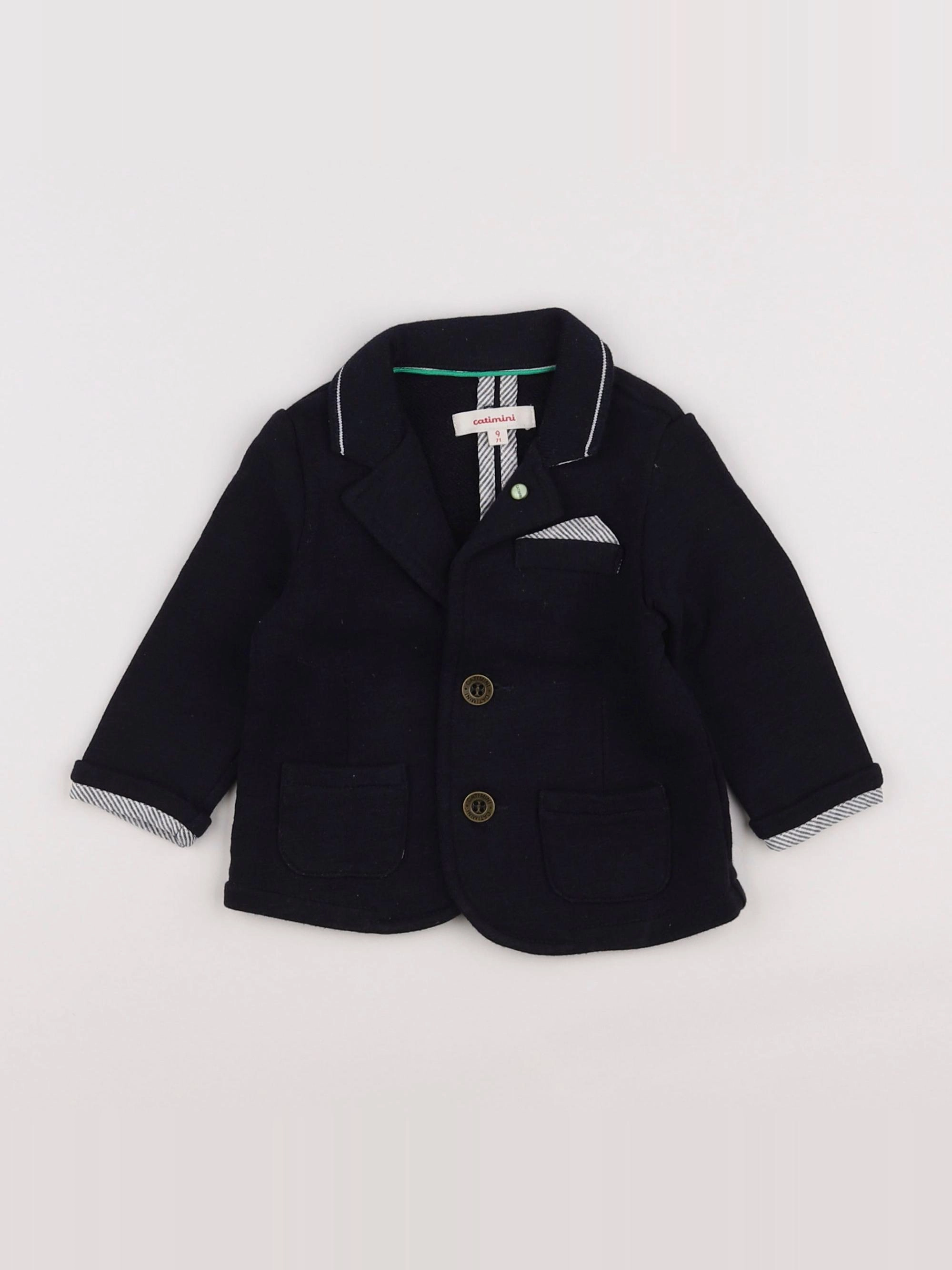 Catimini - veste bleu - 9 mois