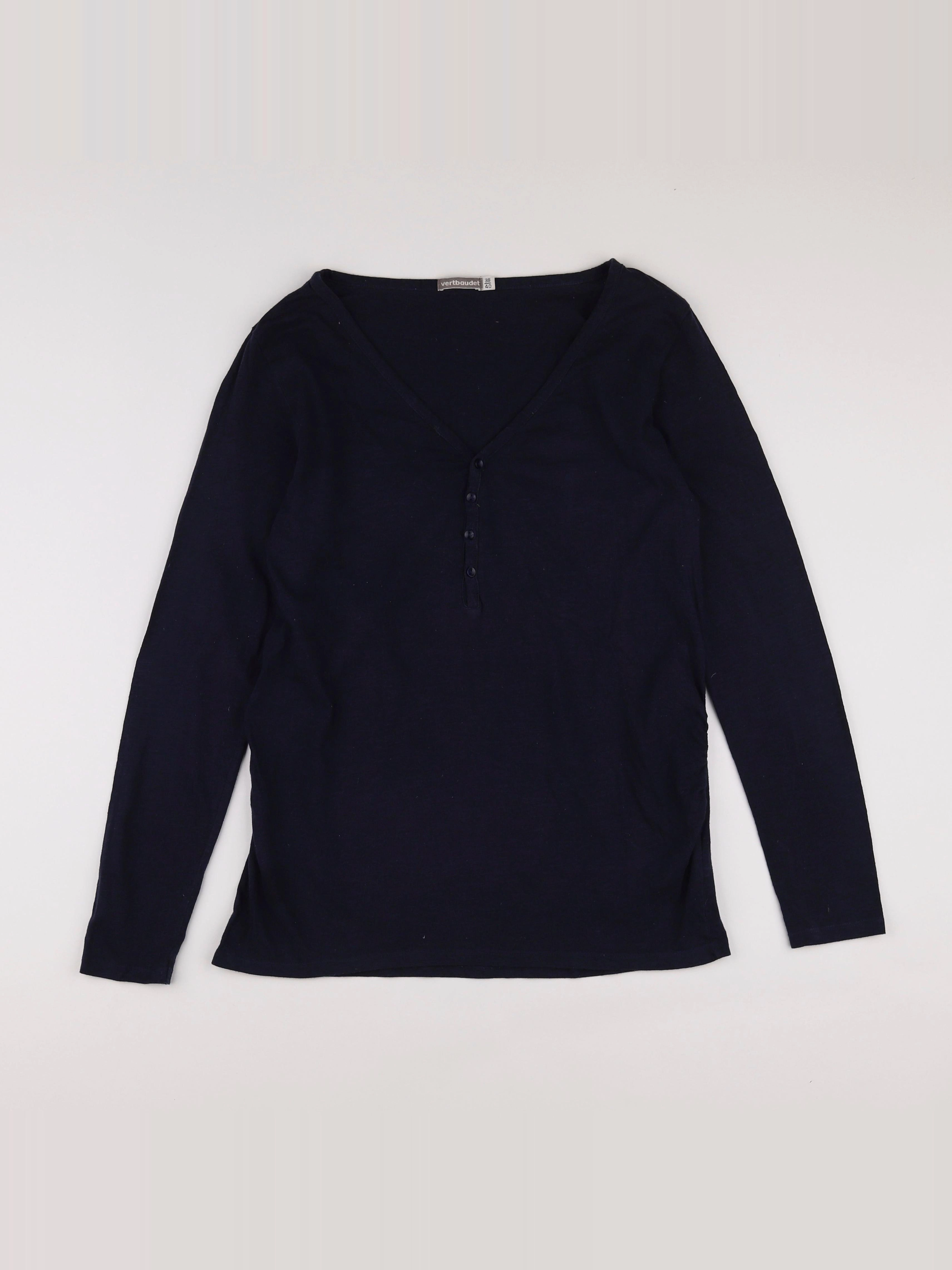 Vertbaudet - tee-shirt grossesse bleu - 38 à 40
