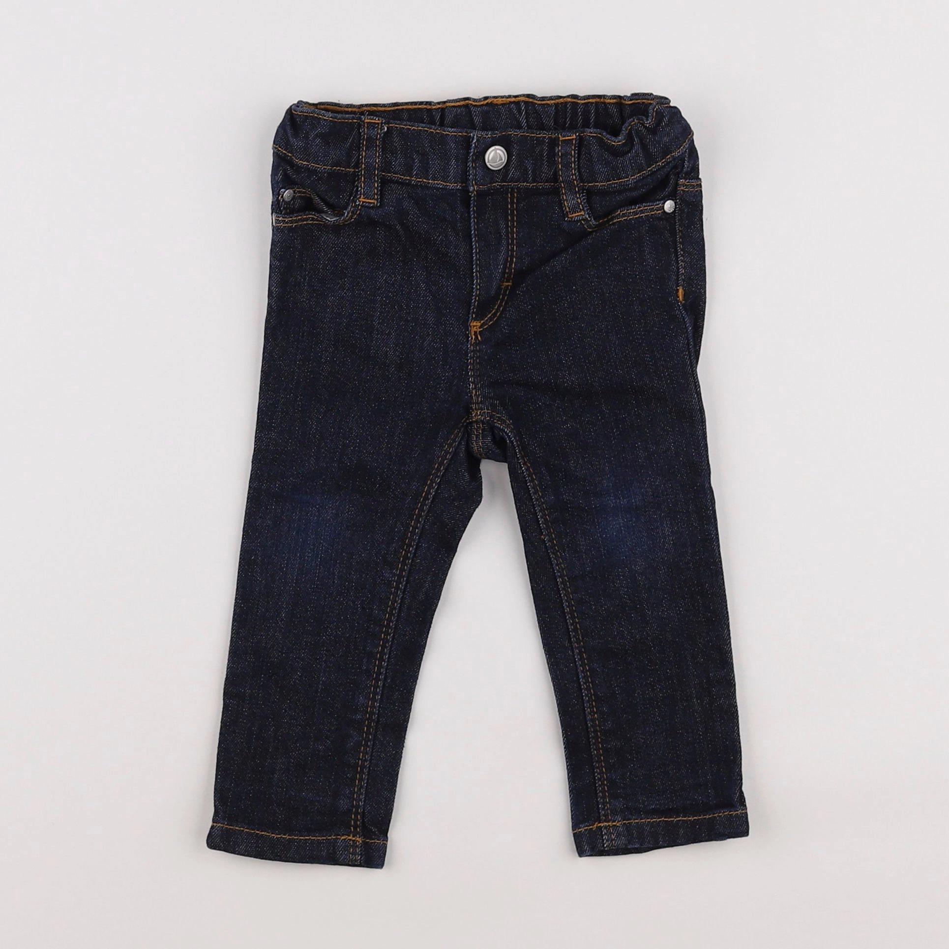 Petit Bateau - jean bleu - 12 mois