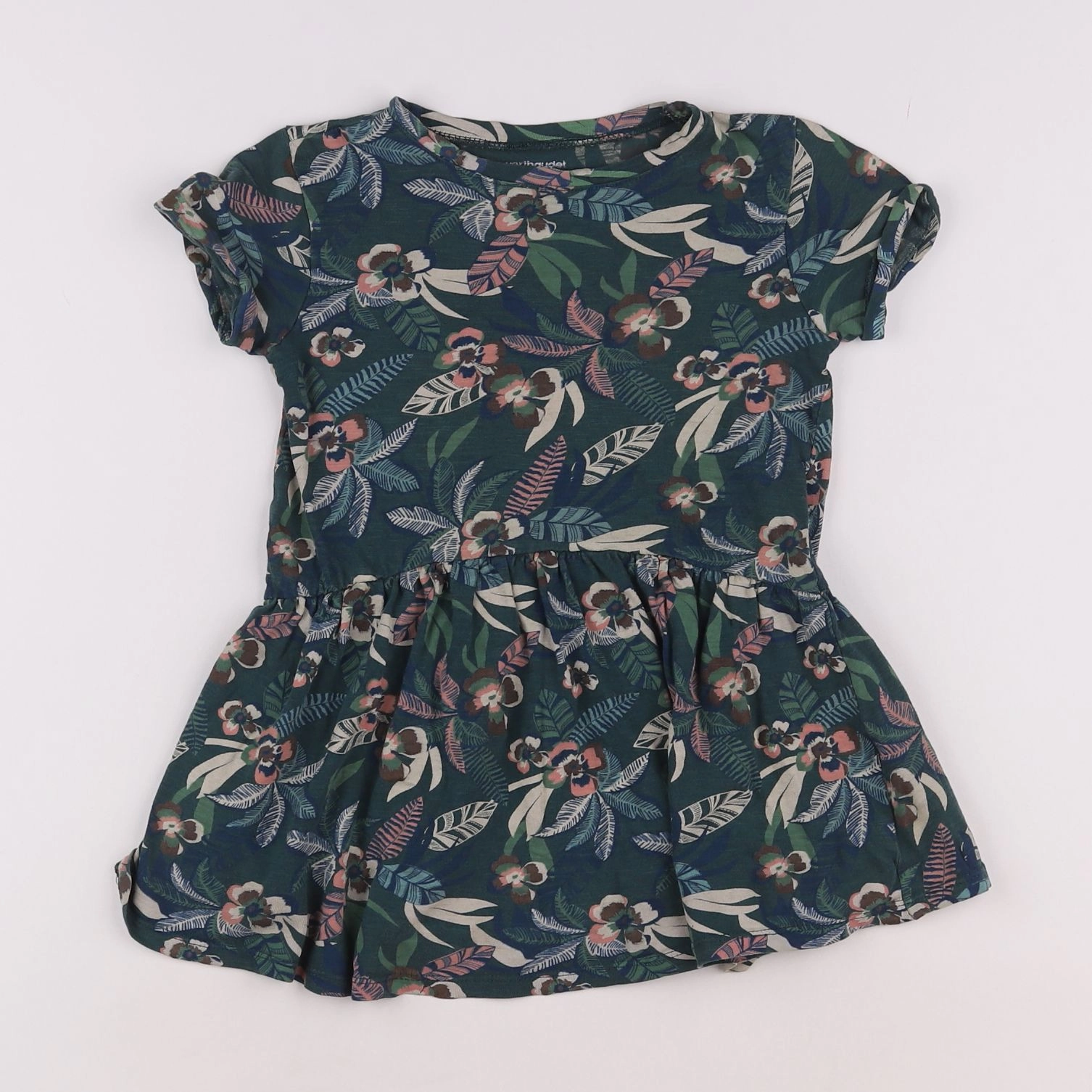 Vertbaudet - robe vert - 4 ans