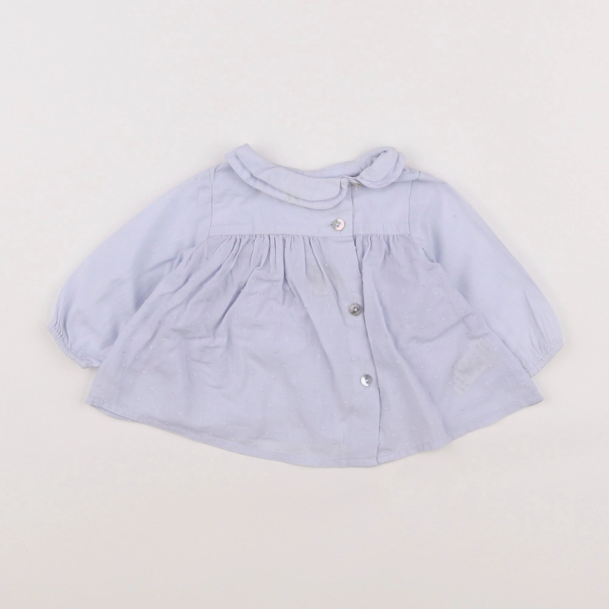 Bonton - blouse bleu - 3 mois