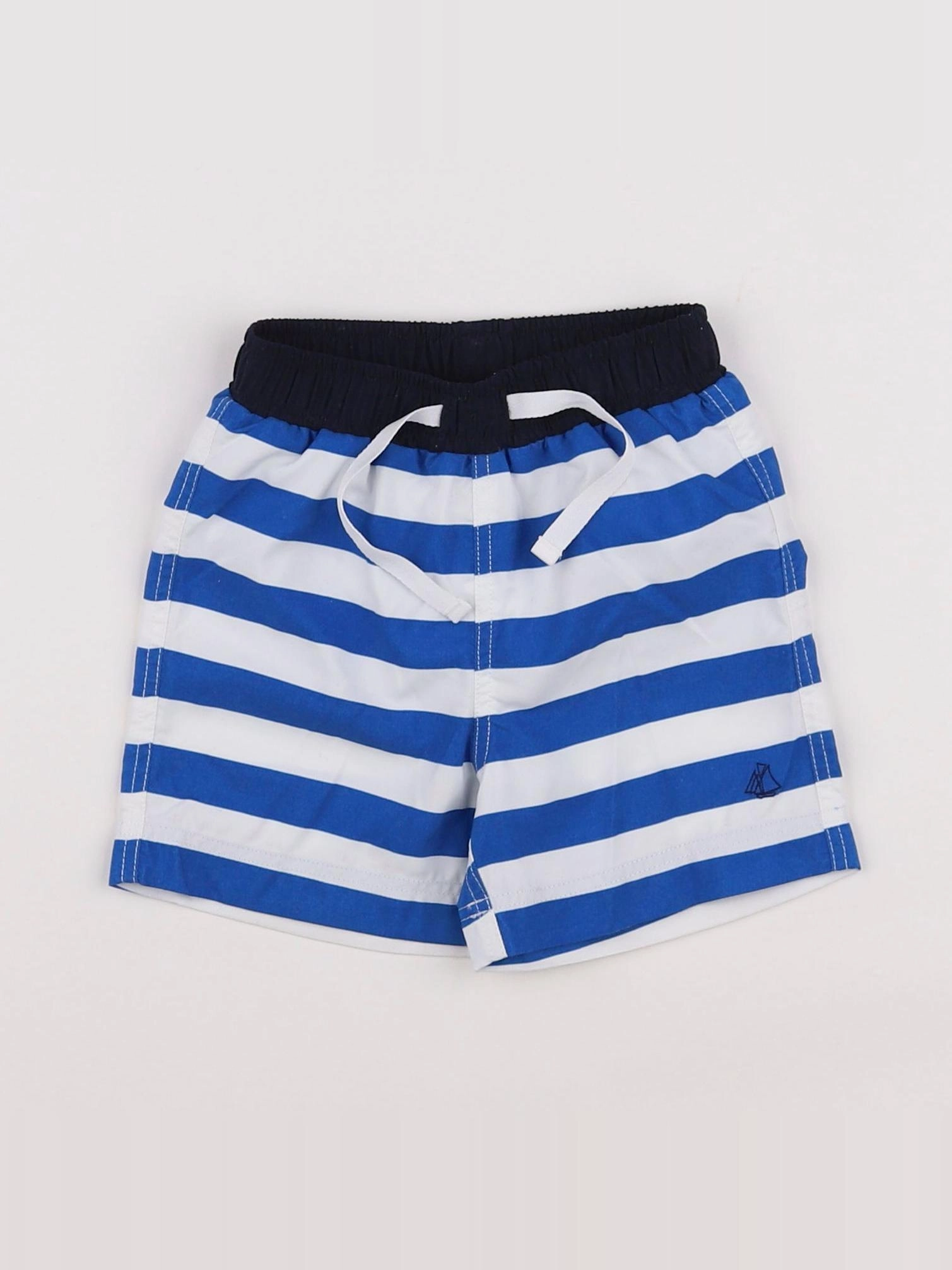 Petit Bateau - maillot de bain bleu, blanc - 12 mois
