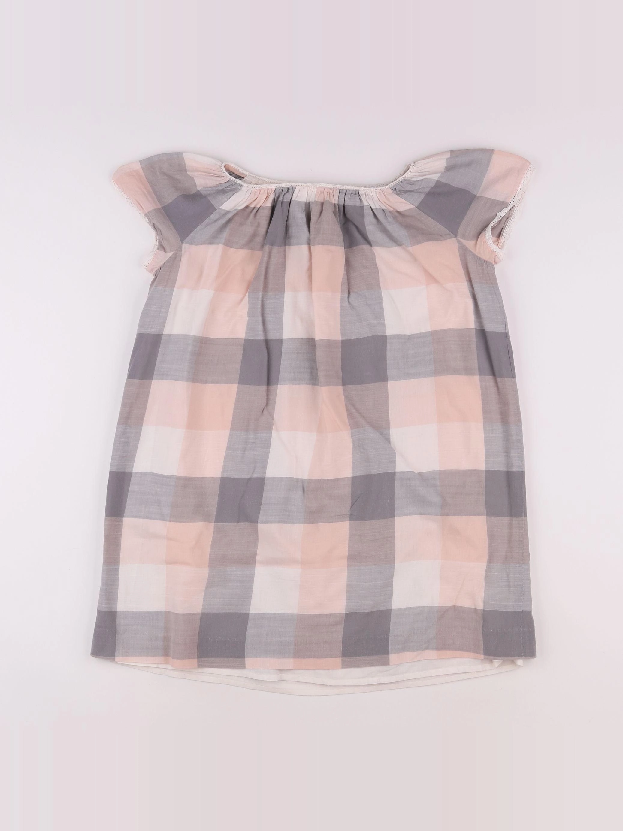 Bonpoint - robe gris, rose - 10 ans