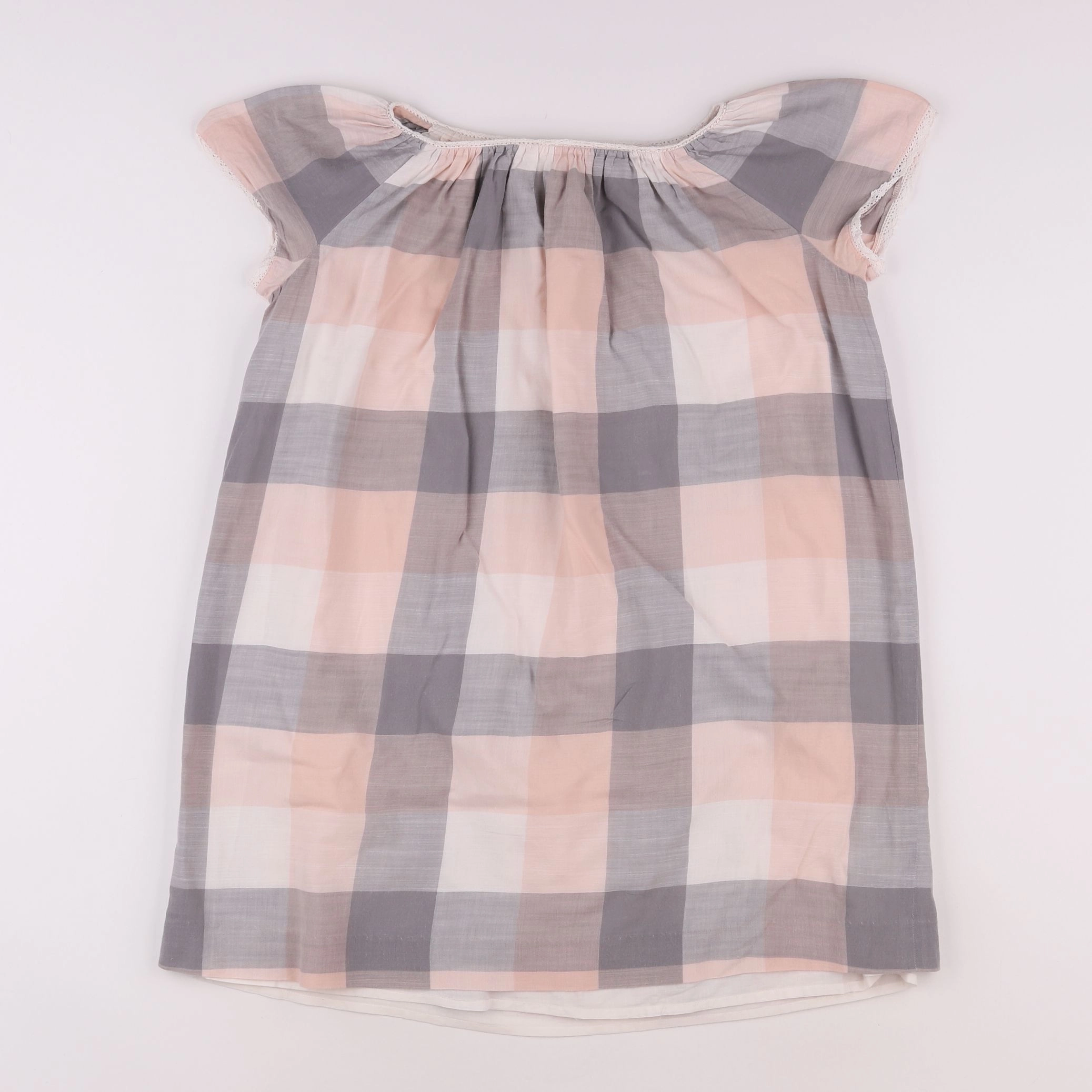 Bonpoint - robe gris, rose - 10 ans