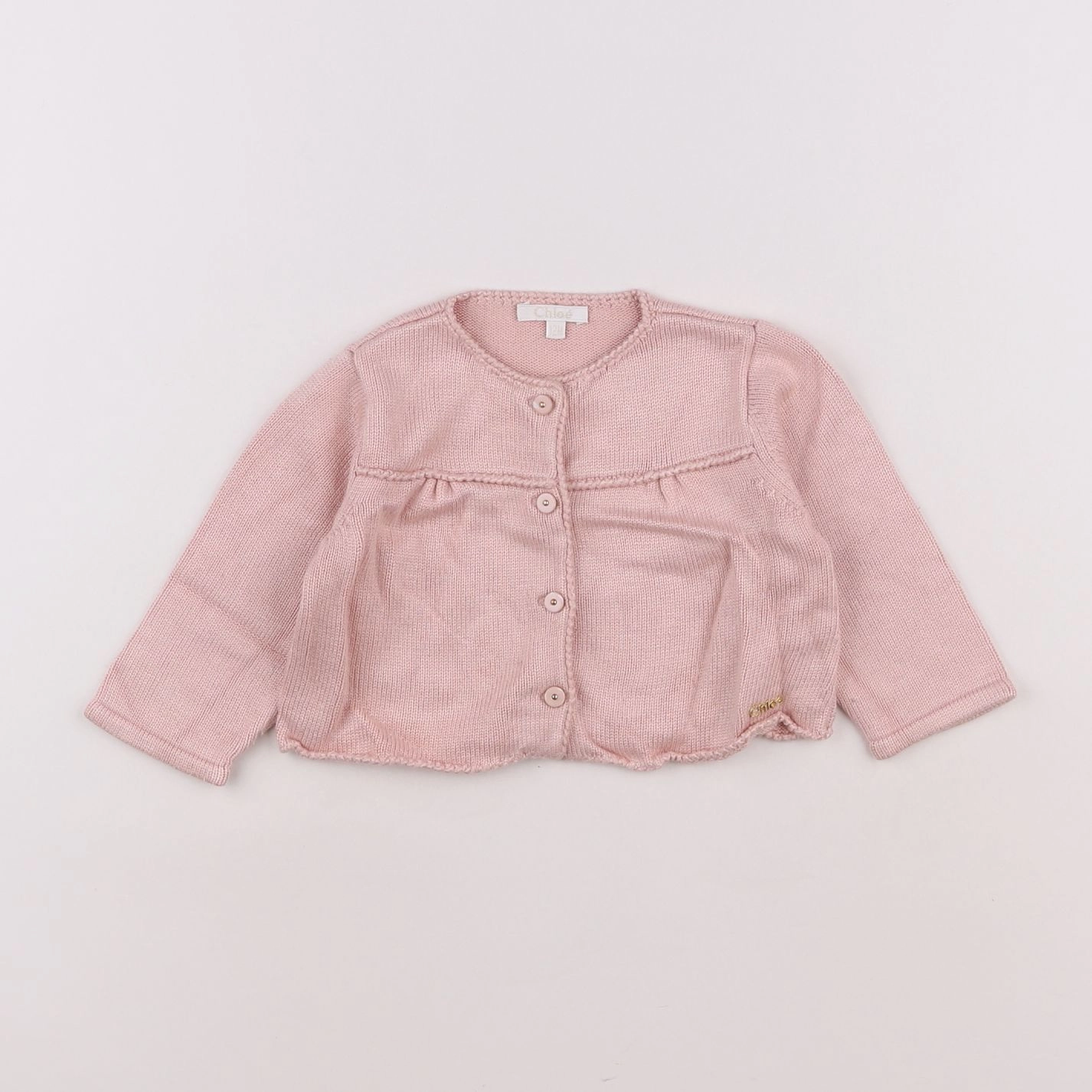 Chloé - gilet rose - 12 mois