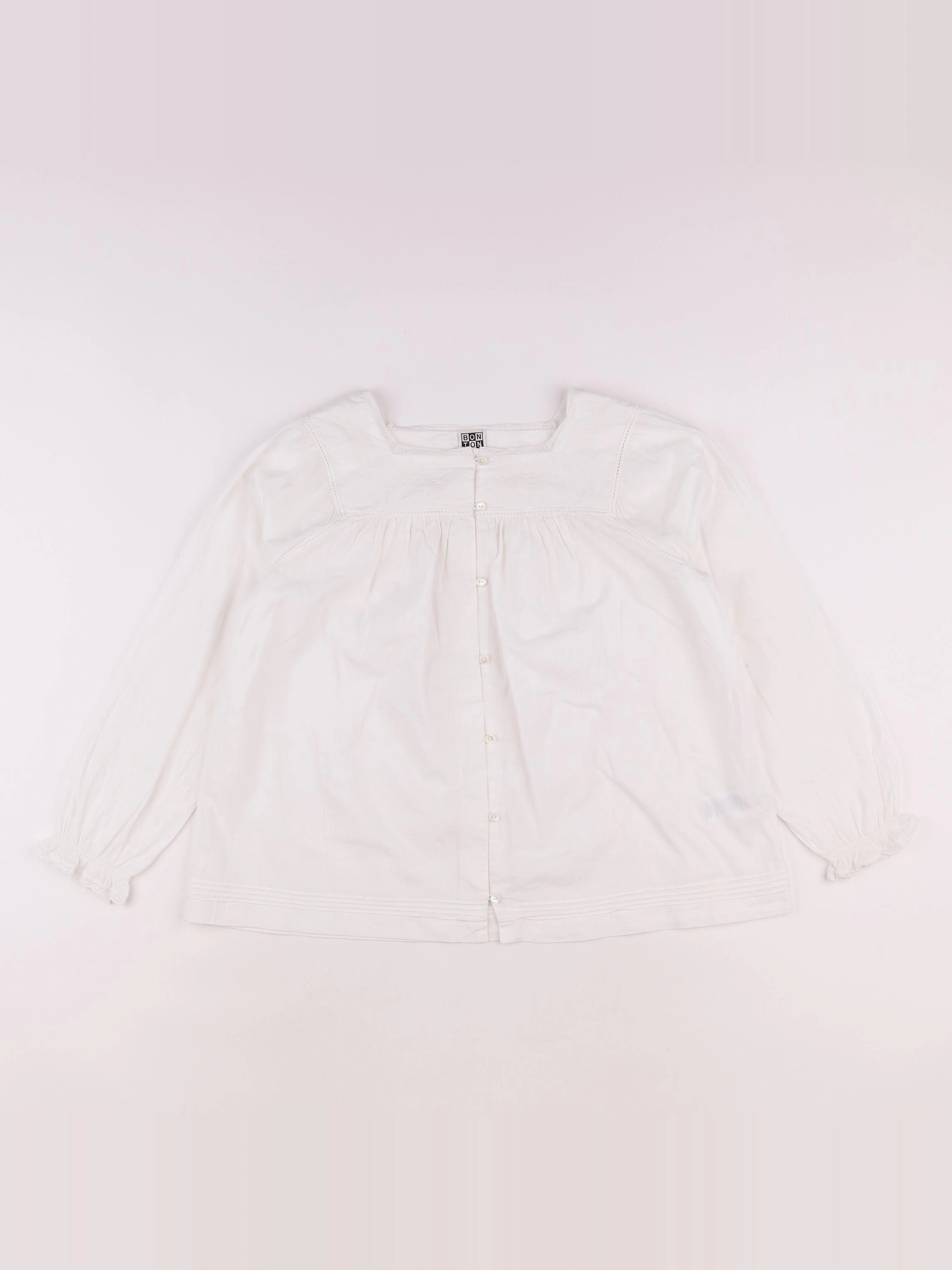 Bonton - blouse blanc - 10 ans