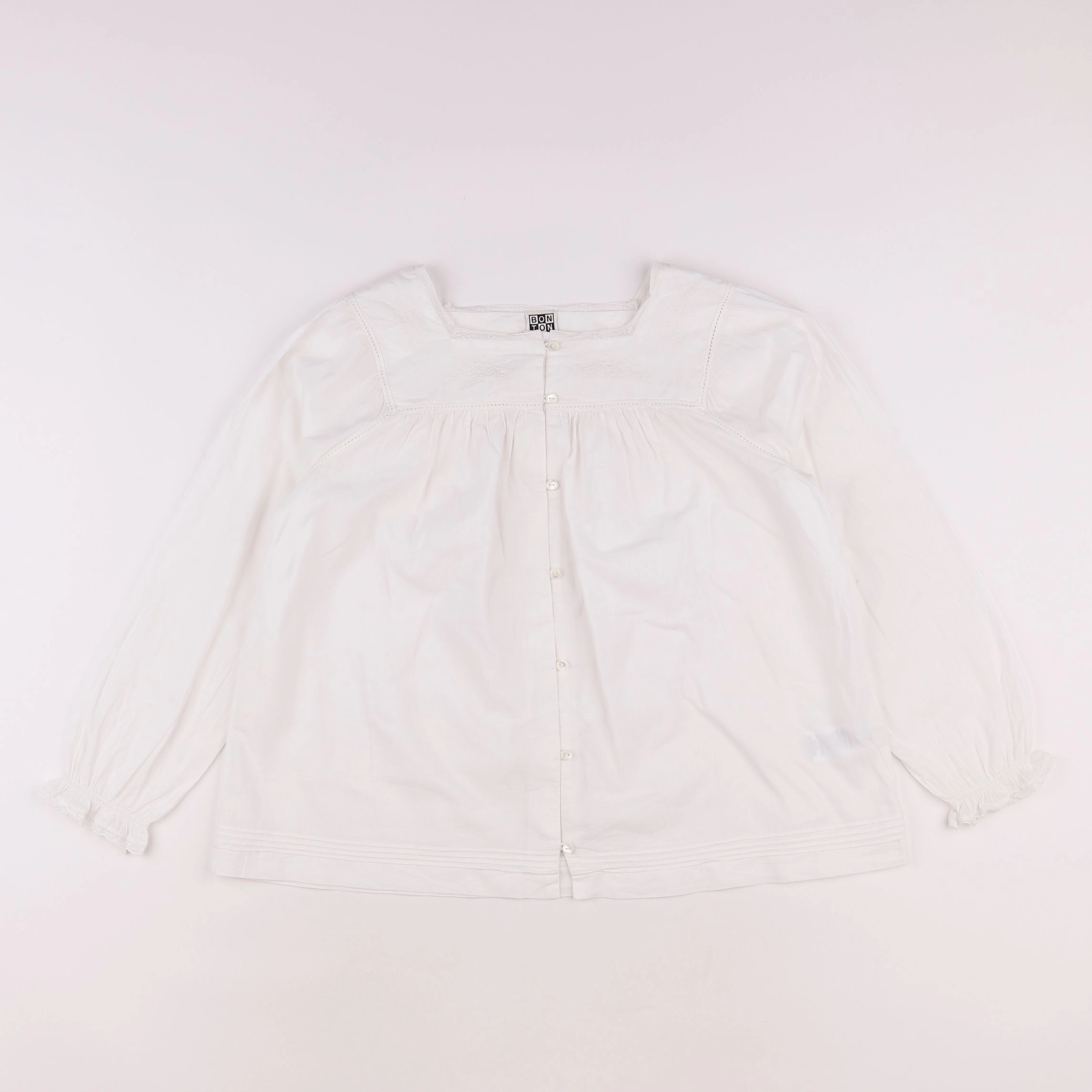Bonton - blouse blanc - 10 ans