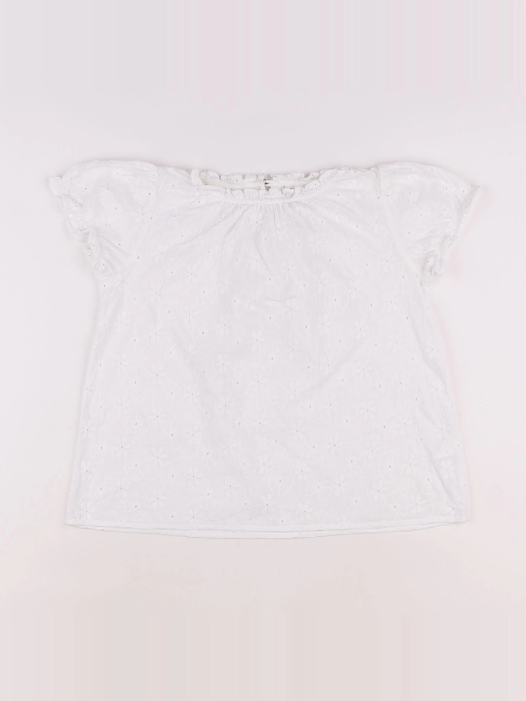 Bonton - blouse blanc - 10 ans