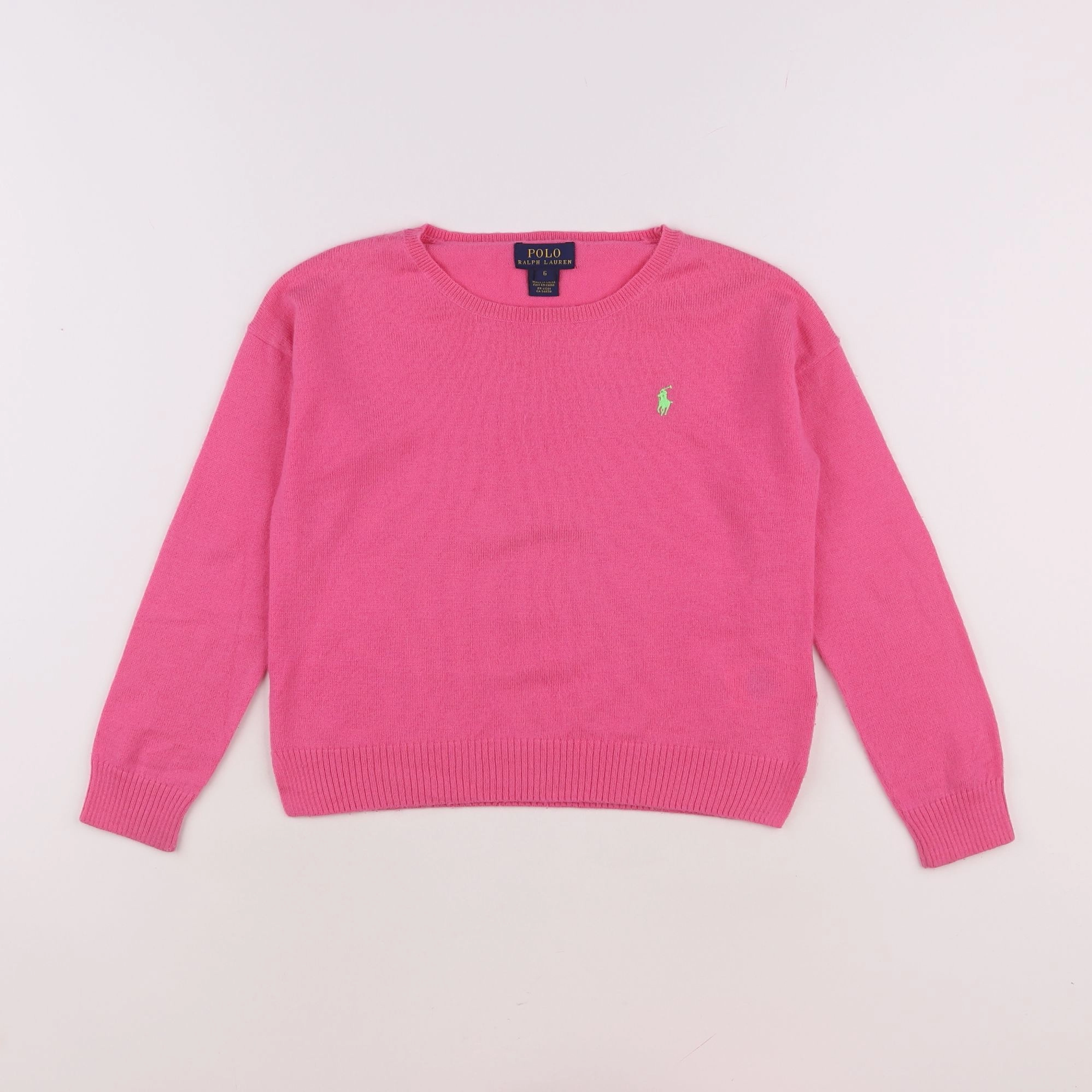 Ralph Lauren - pull rose - 6 ans