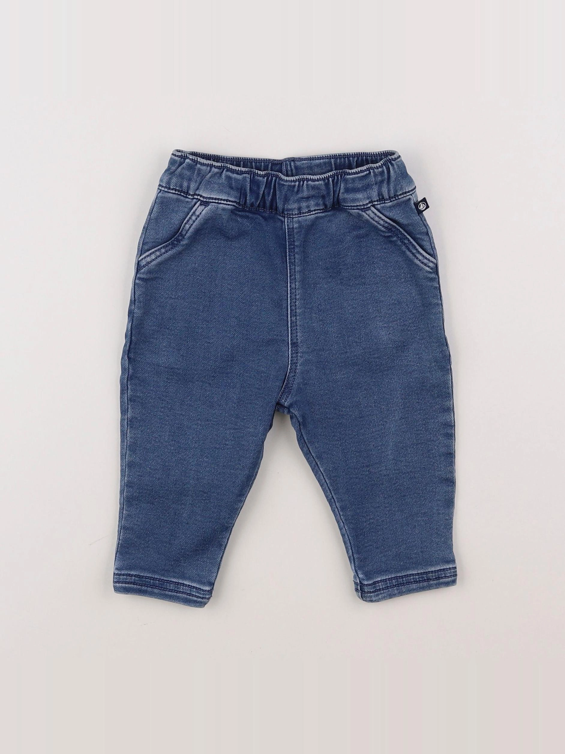 Petit Bateau - jean bleu - 6 mois