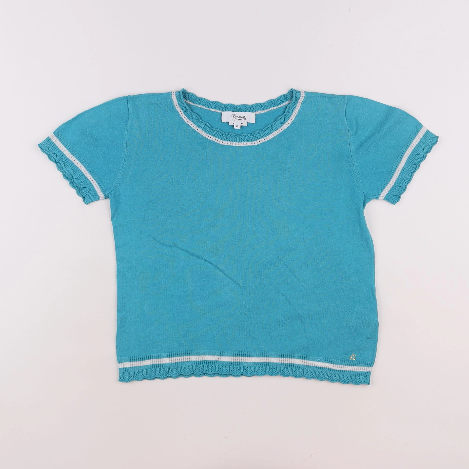 Bonpoint - tee-shirt bleu - 12 ans