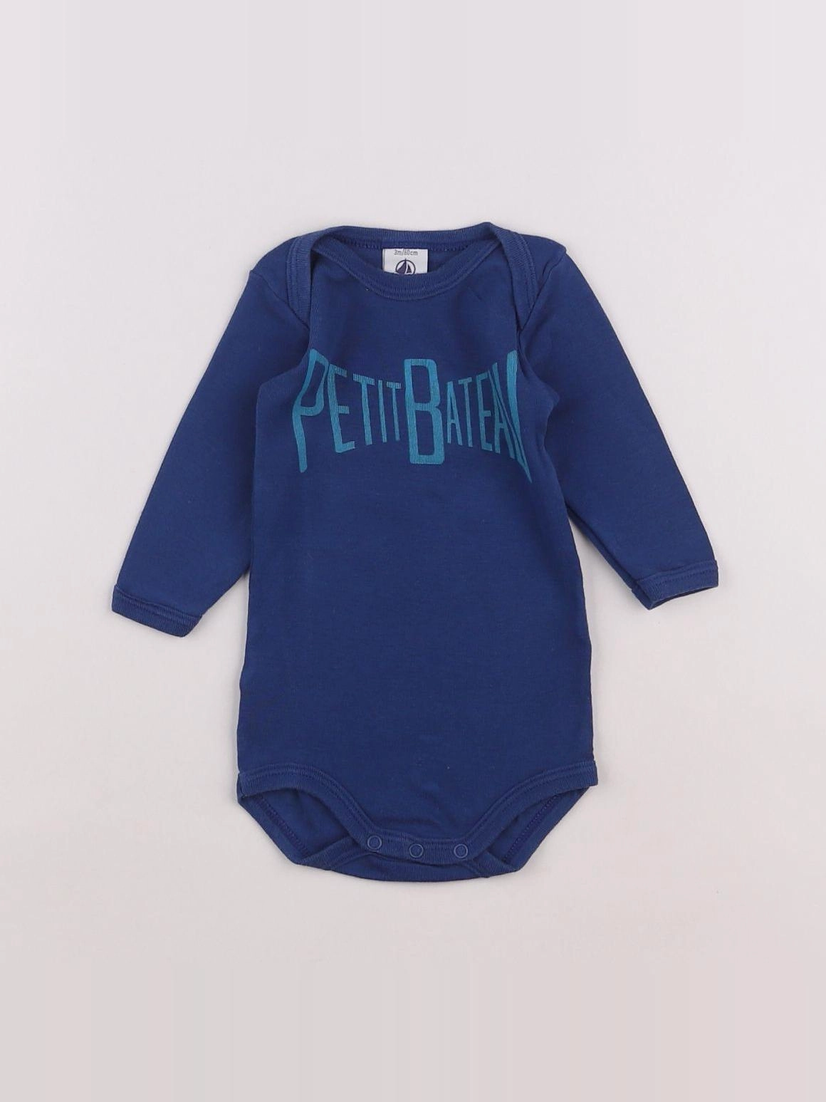 Petit Bateau - body bleu - 3 mois