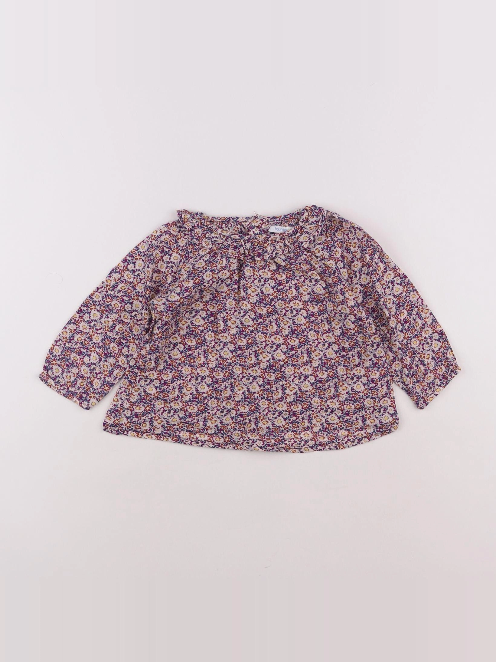Boutchou - blouse multicolore - 12 mois