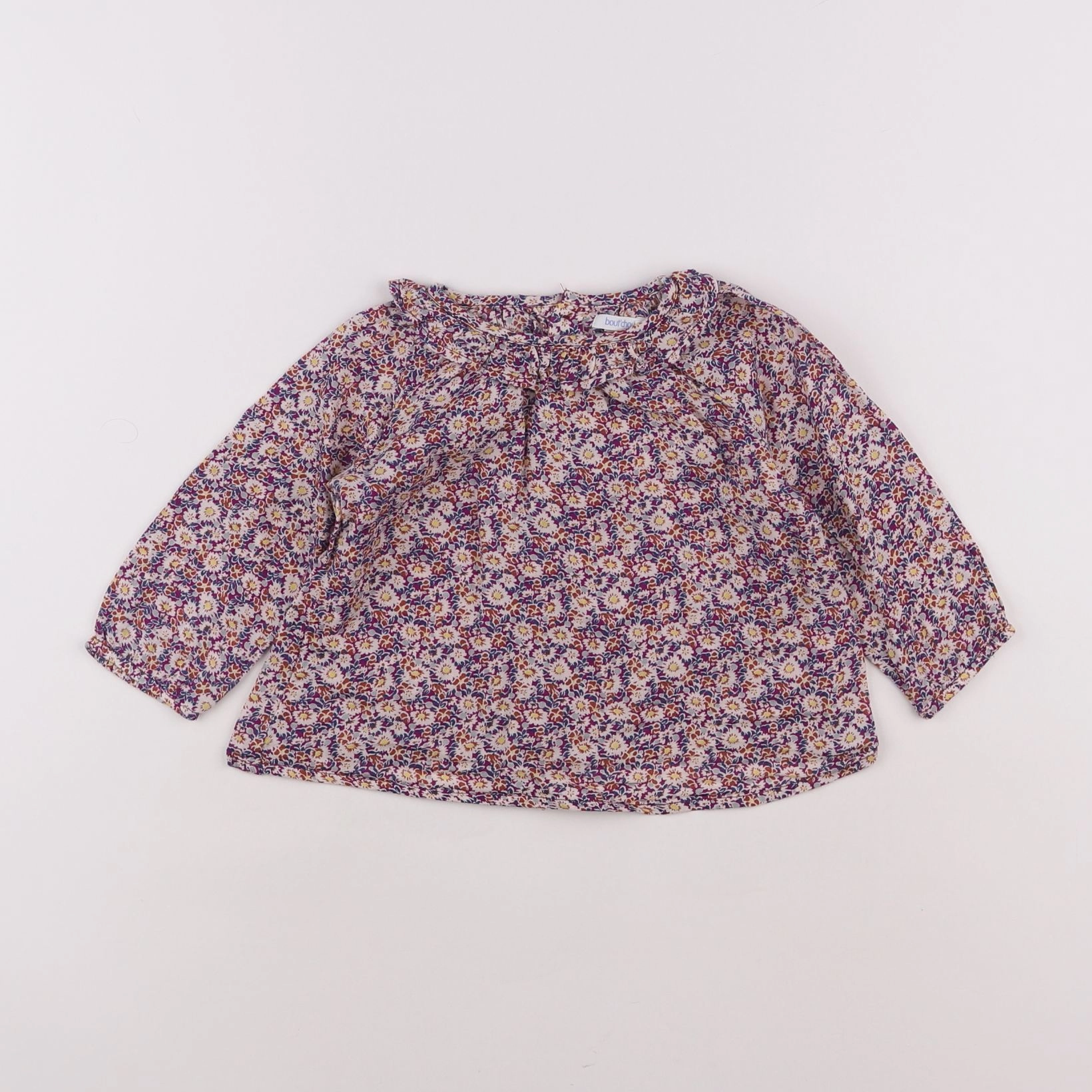 Boutchou - blouse multicolore - 12 mois