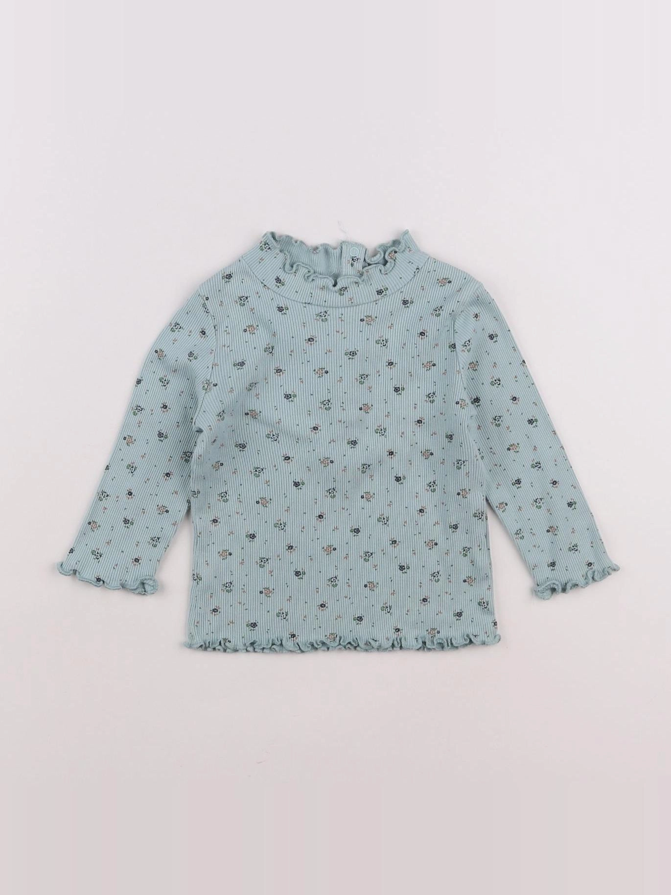 Boutchou - tee-shirt bleu - 12 mois