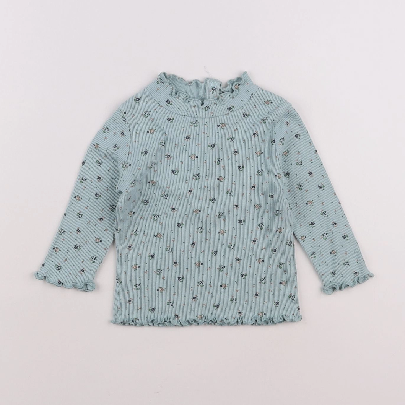 Boutchou - tee-shirt bleu - 12 mois