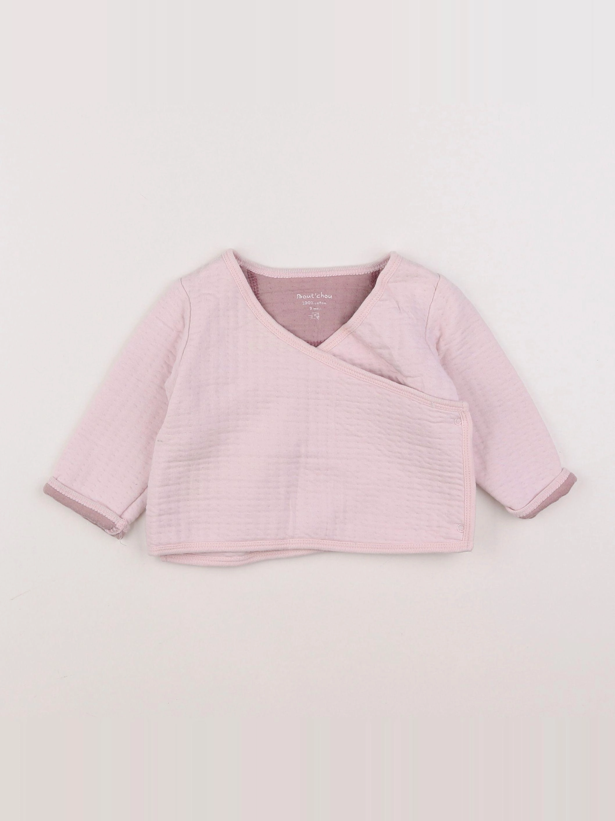 Boutchou - gilet rose - 9 mois