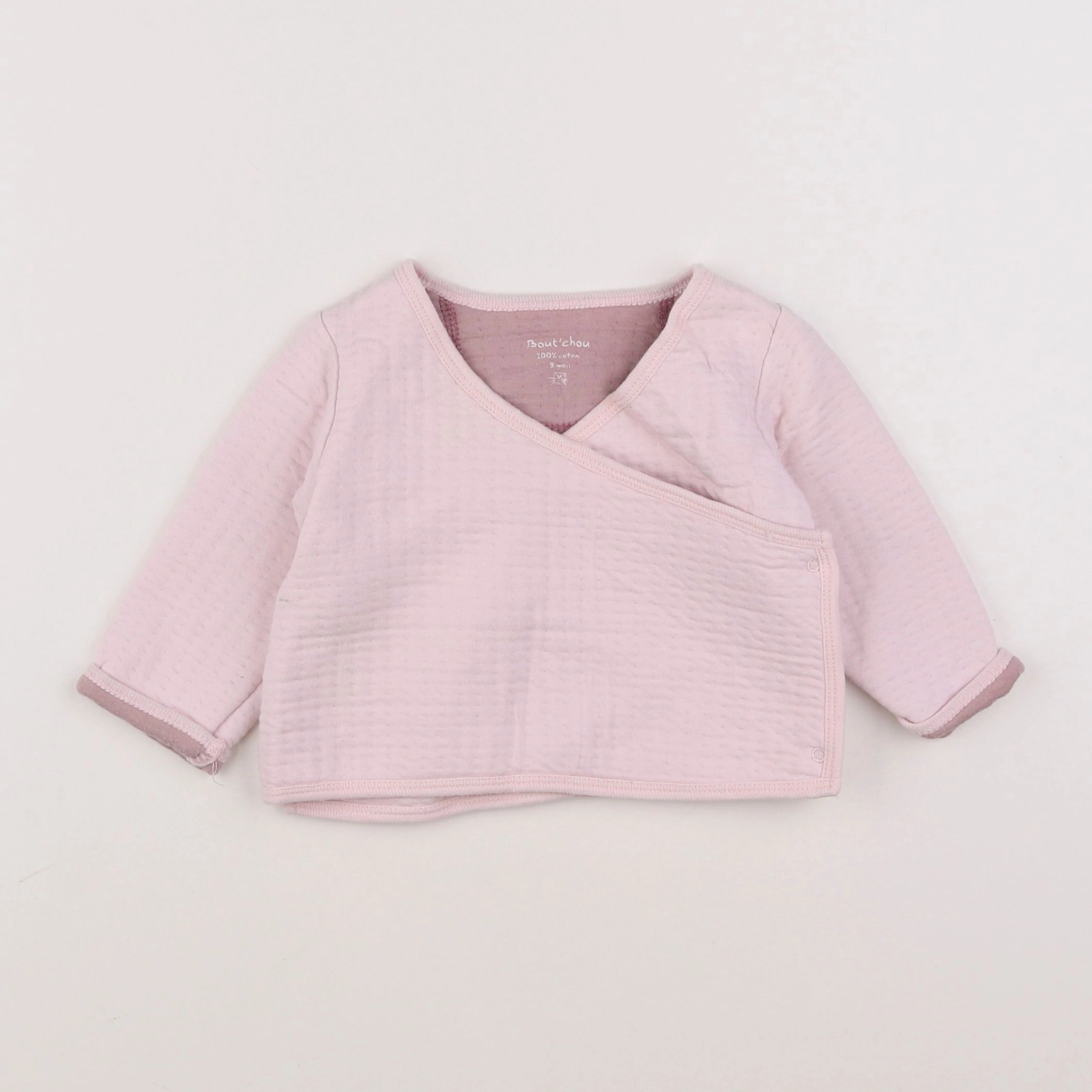 Boutchou - gilet rose - 9 mois