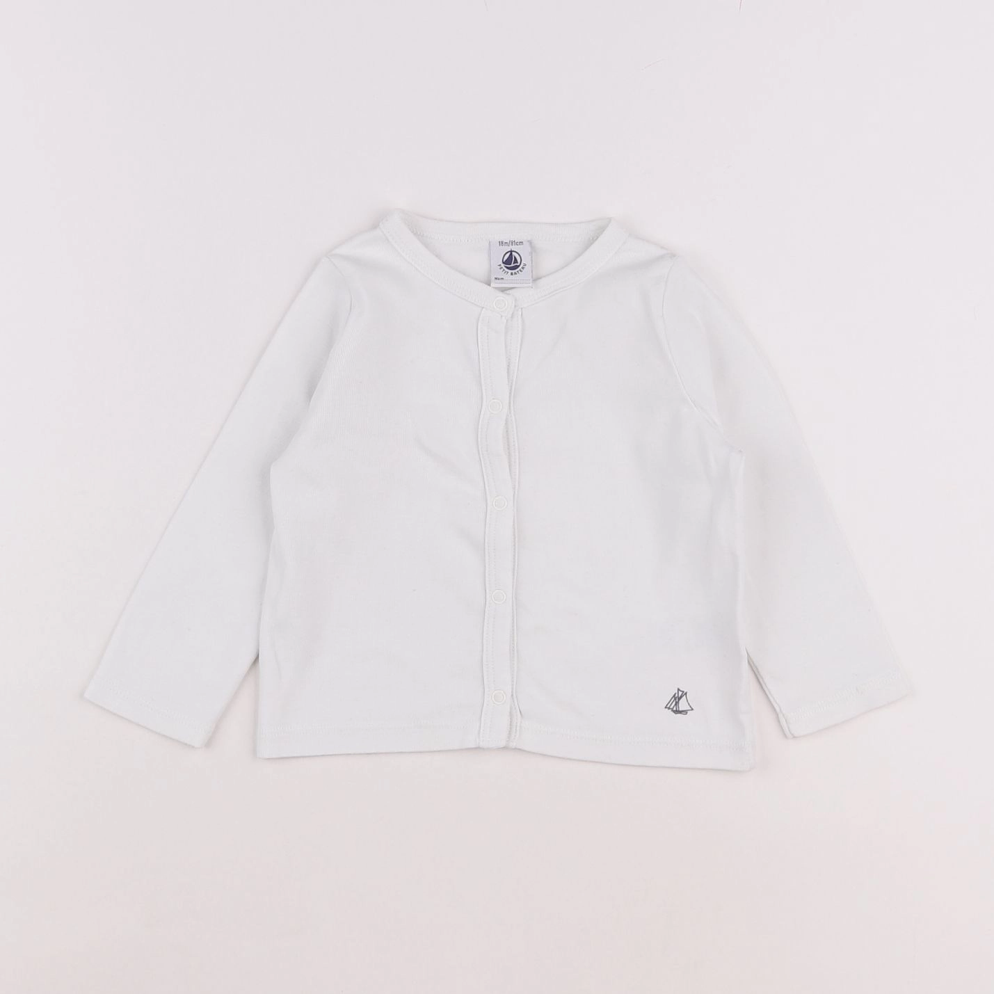 Petit Bateau - tee-shirt blanc - 18 mois