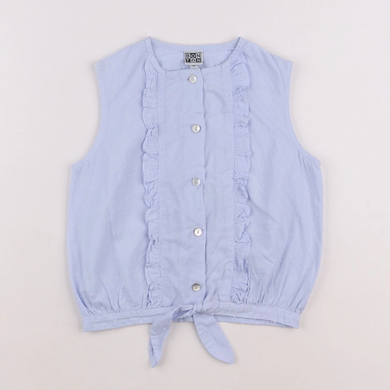 Bonton - chemise bleu - 6 ans