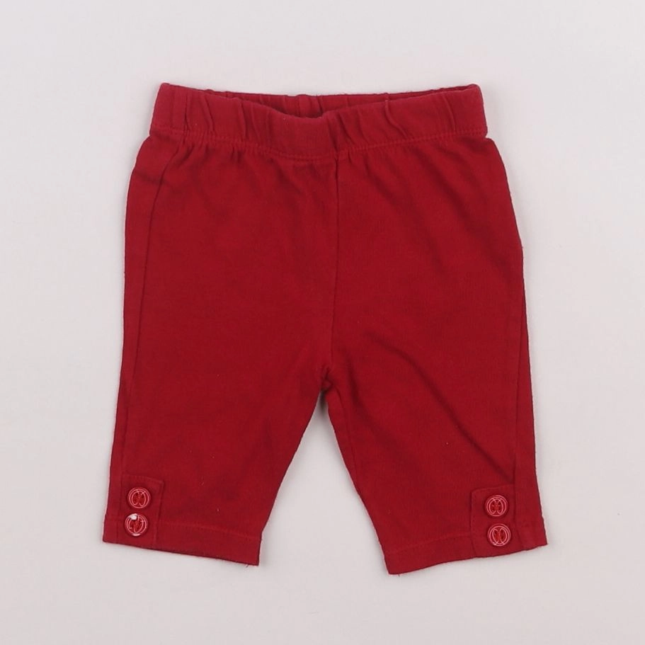 Terre de marins - legging rouge - 6 mois