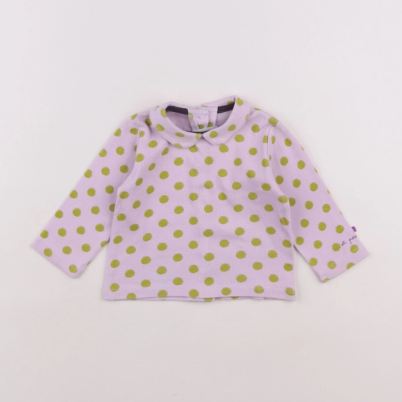 Petit Bateau - tee-shirt violet - 6 mois