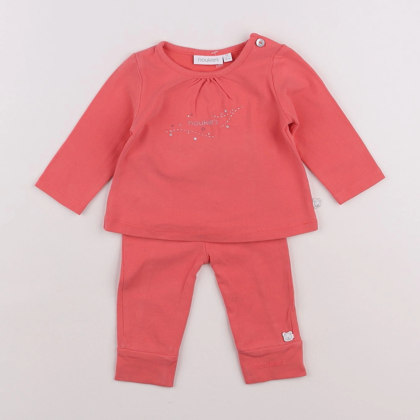 Noukie's - ensemble rose - 1 mois