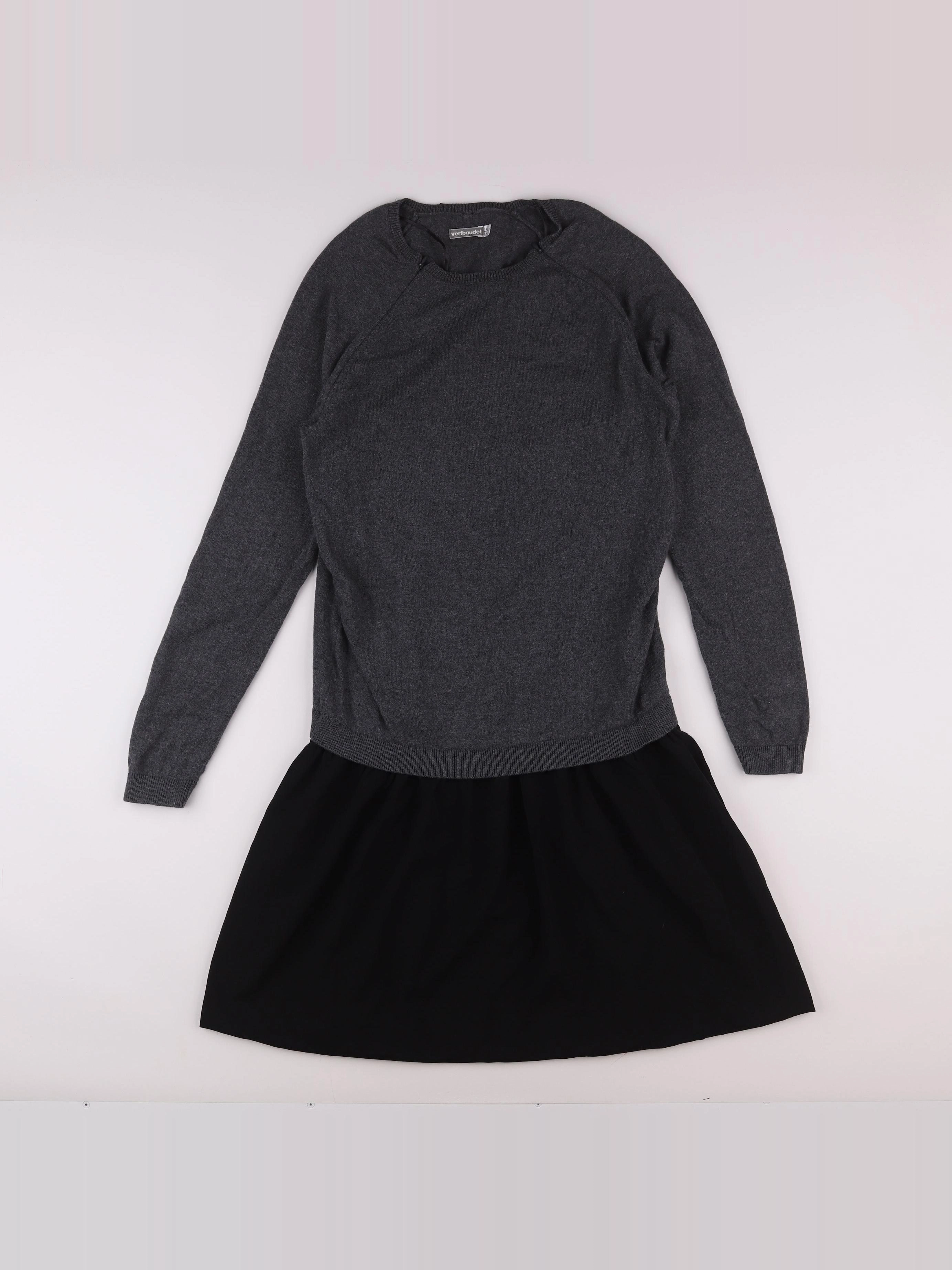 Vertbaudet - robe grossesse, allaitement gris - 42 à 44