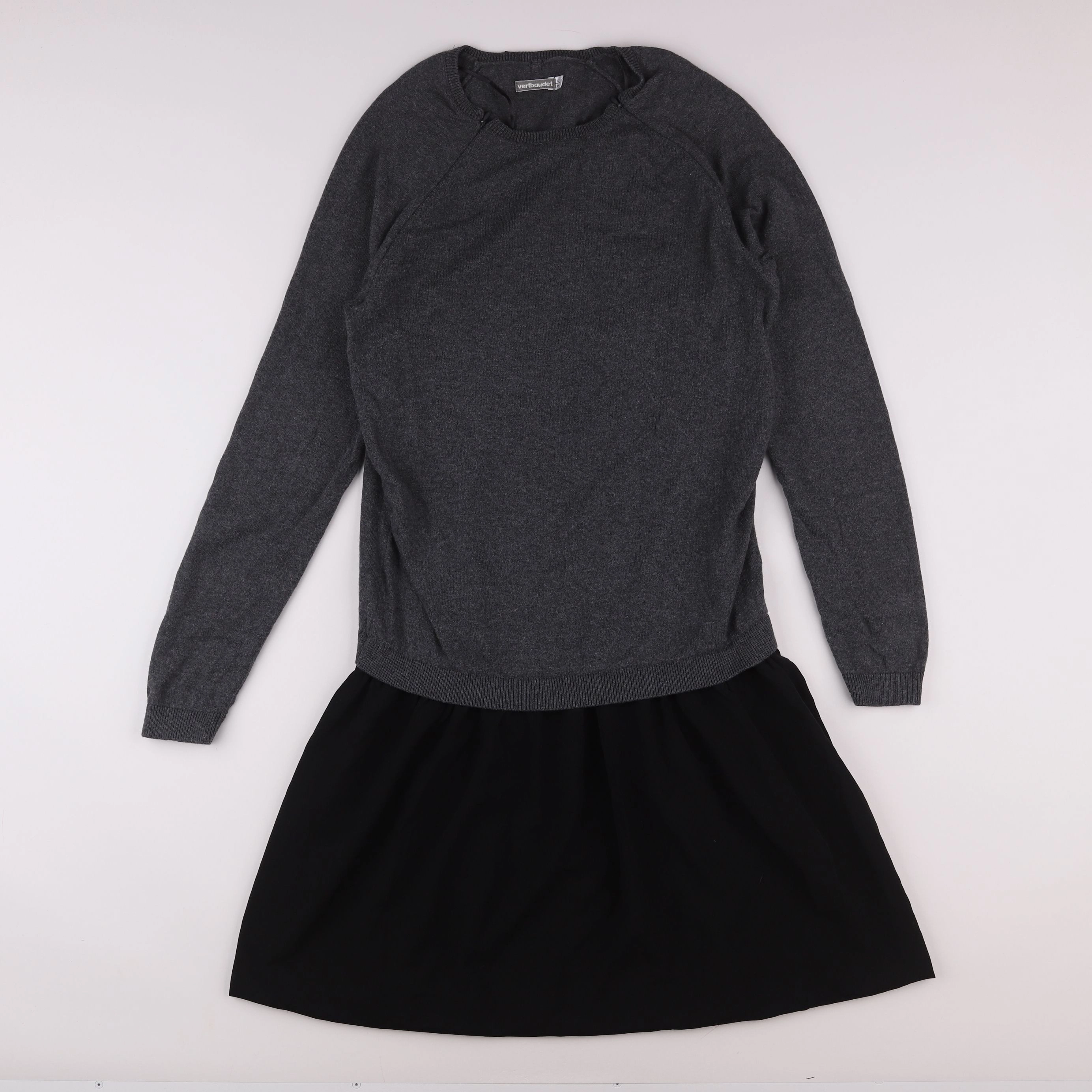 Vertbaudet - robe grossesse, allaitement gris - 42 à 44