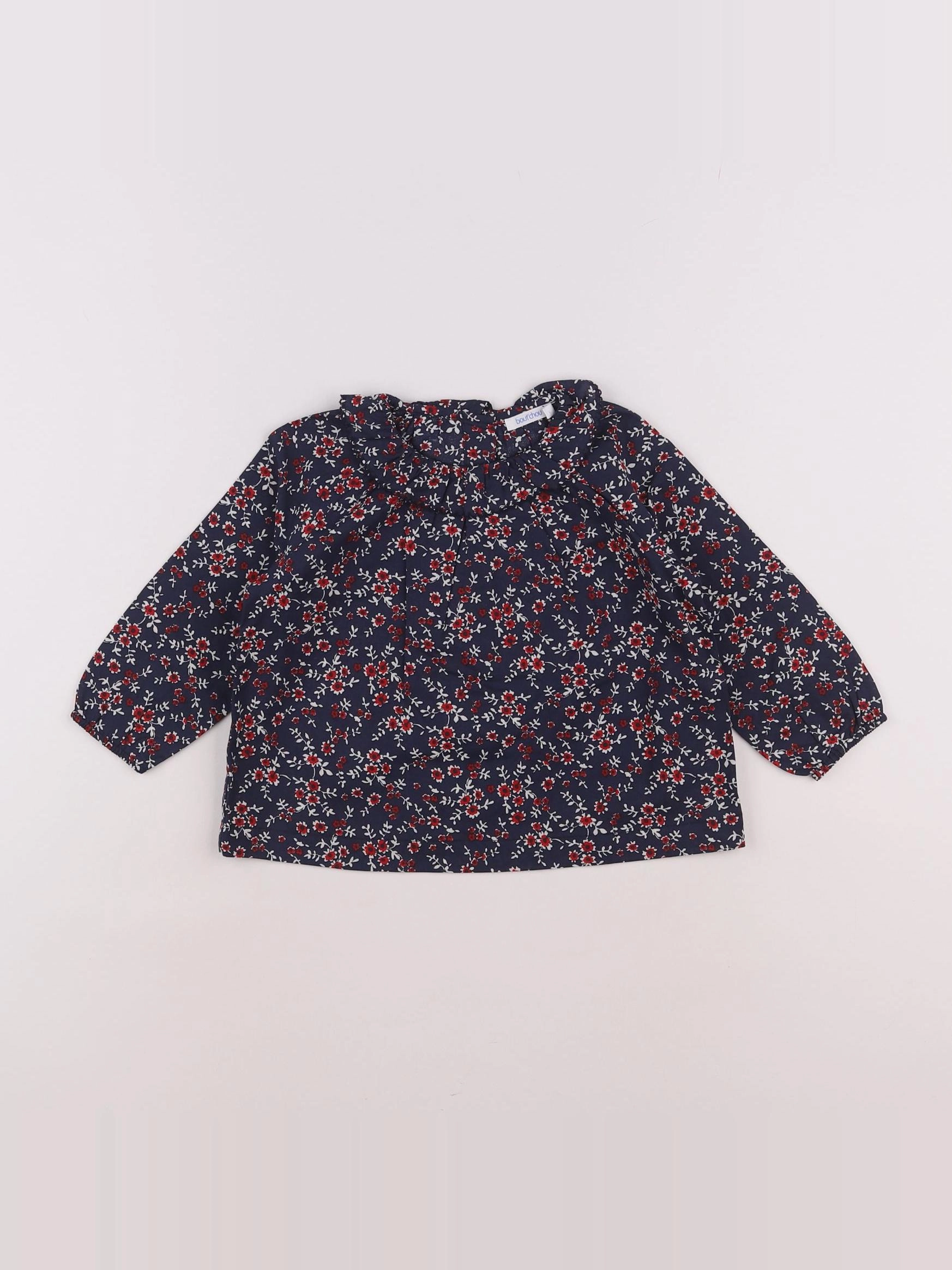 Boutchou - blouse bleu - 12 mois