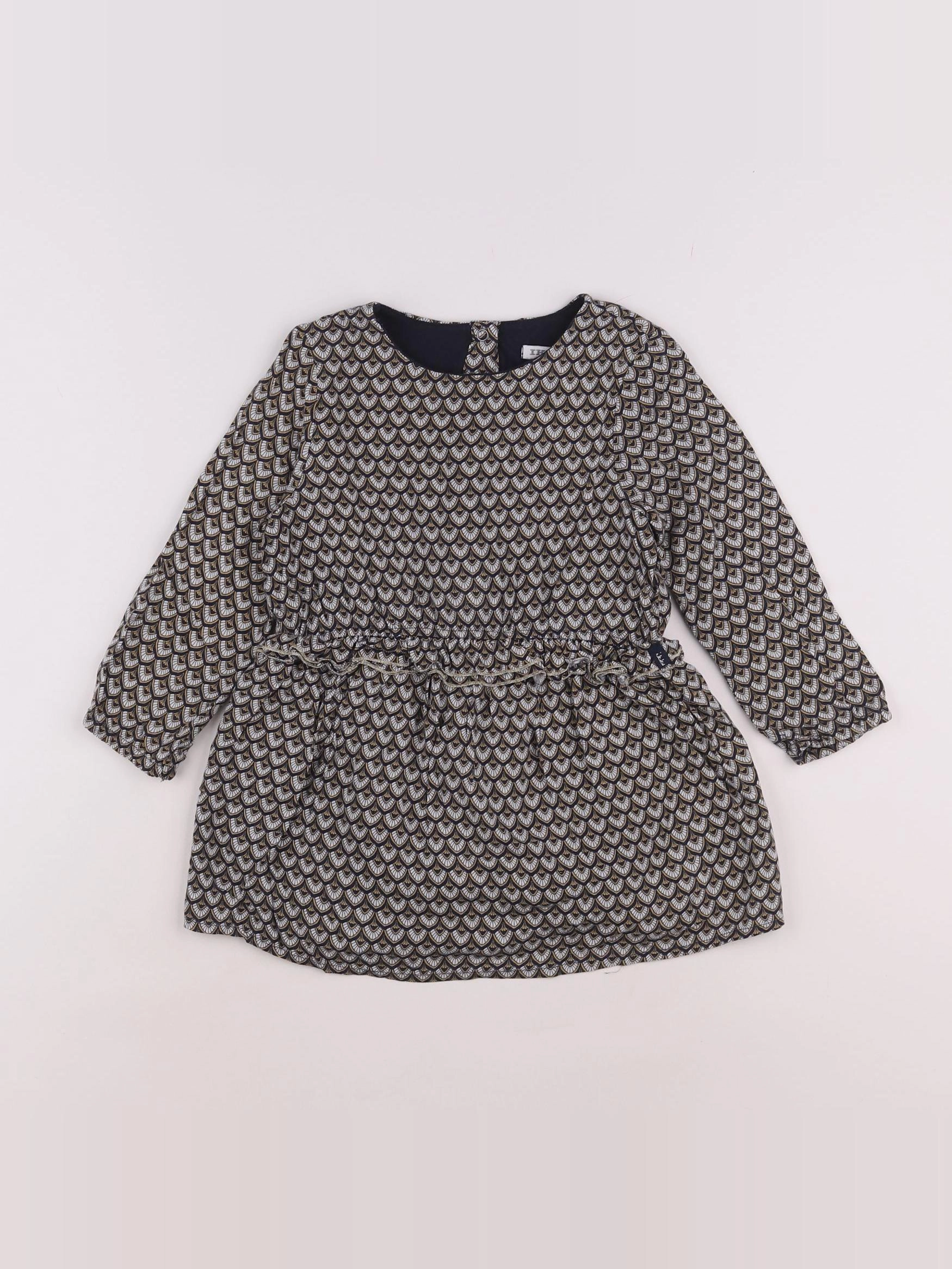 IKKS - robe gris - 2 ans