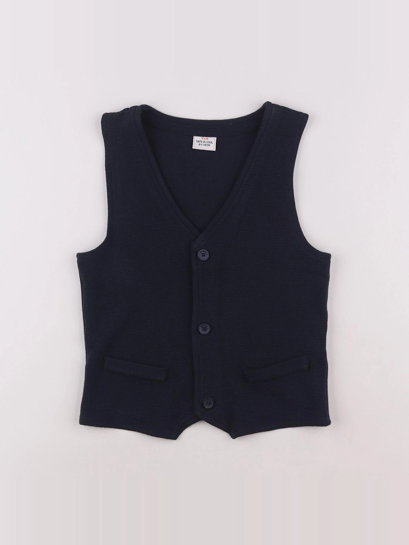 Tape à l'oeil - gilet bleu - 8 ans